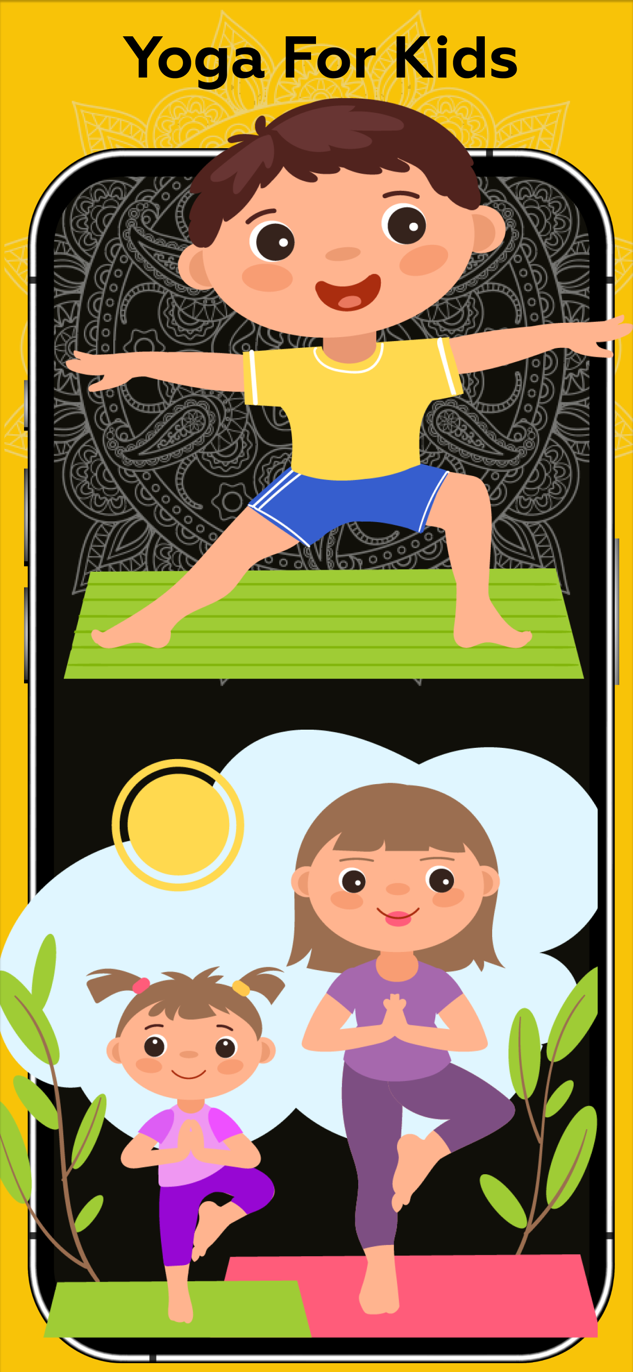 اسکرین شات 1 برنامه Yoga For Kids - Grow Taller
