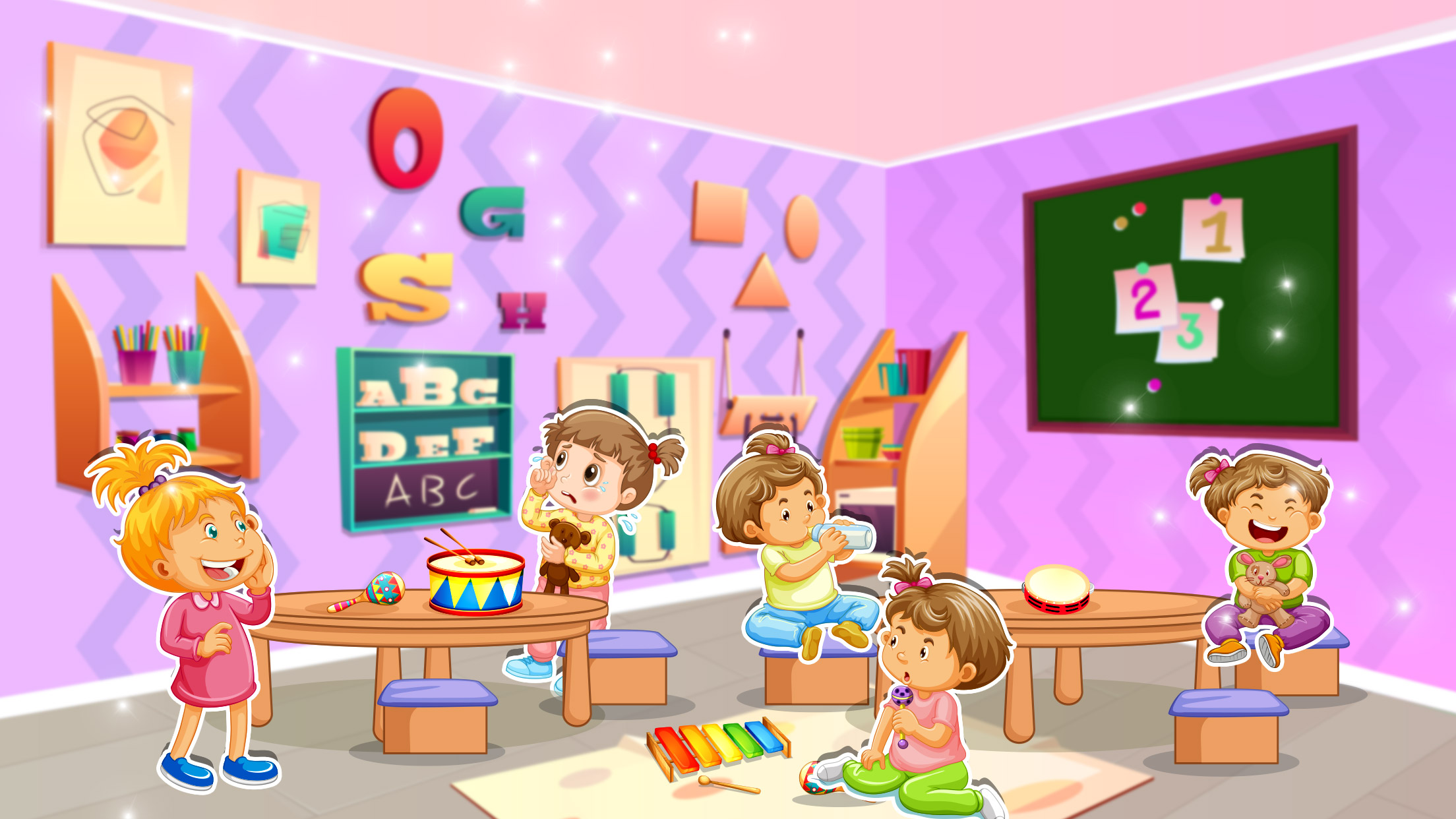 اسکرین شات 1 بازی Baby School Day Fun