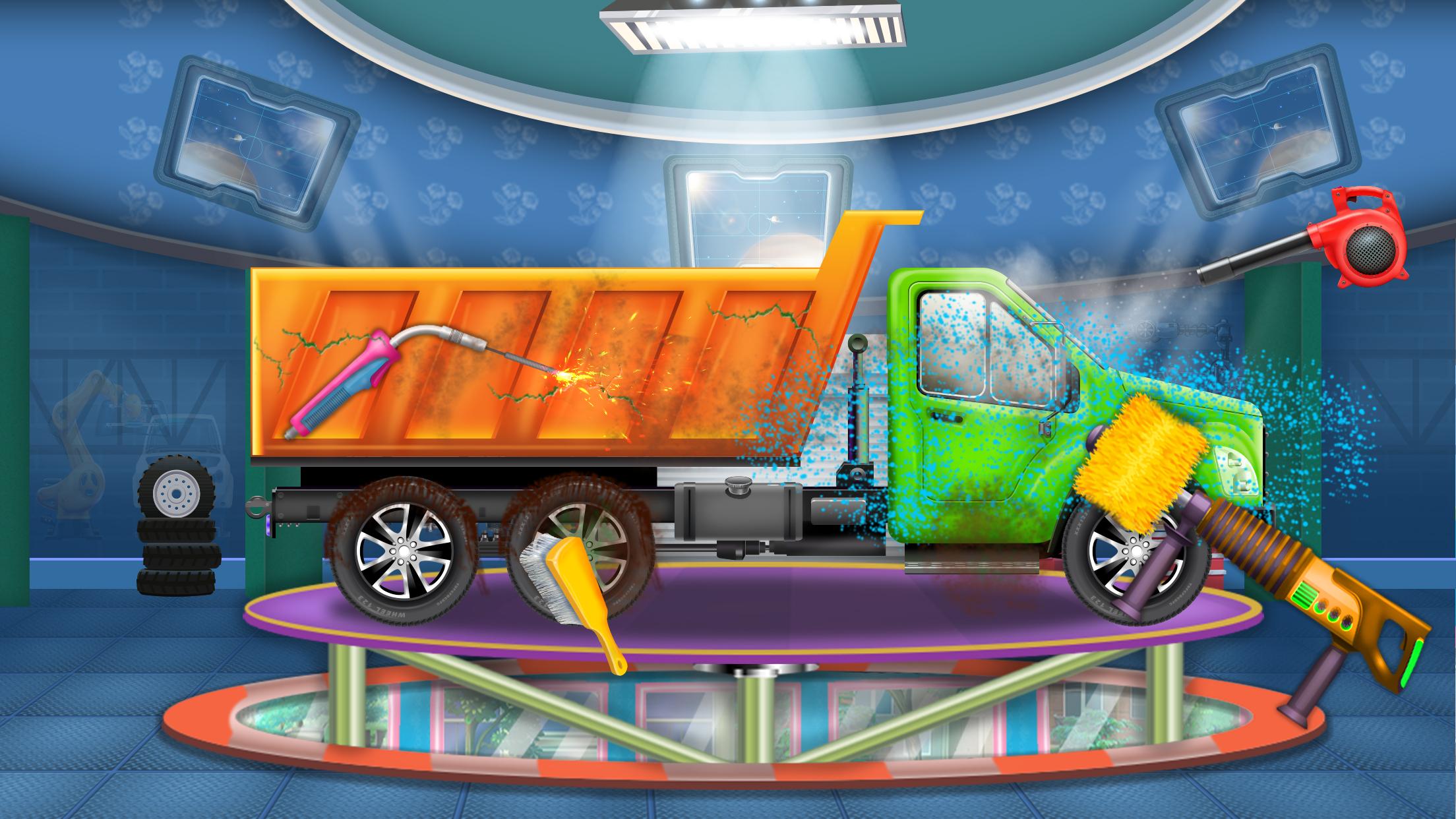 اسکرین شات 2 بازی Crazy Mechanic Garage Car Wash