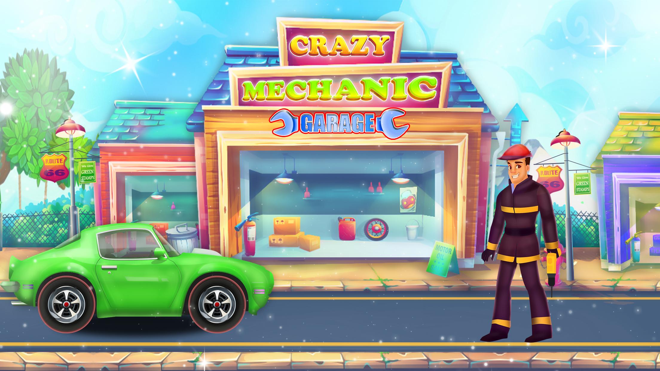 اسکرین شات 1 بازی Crazy Mechanic Garage Car Wash