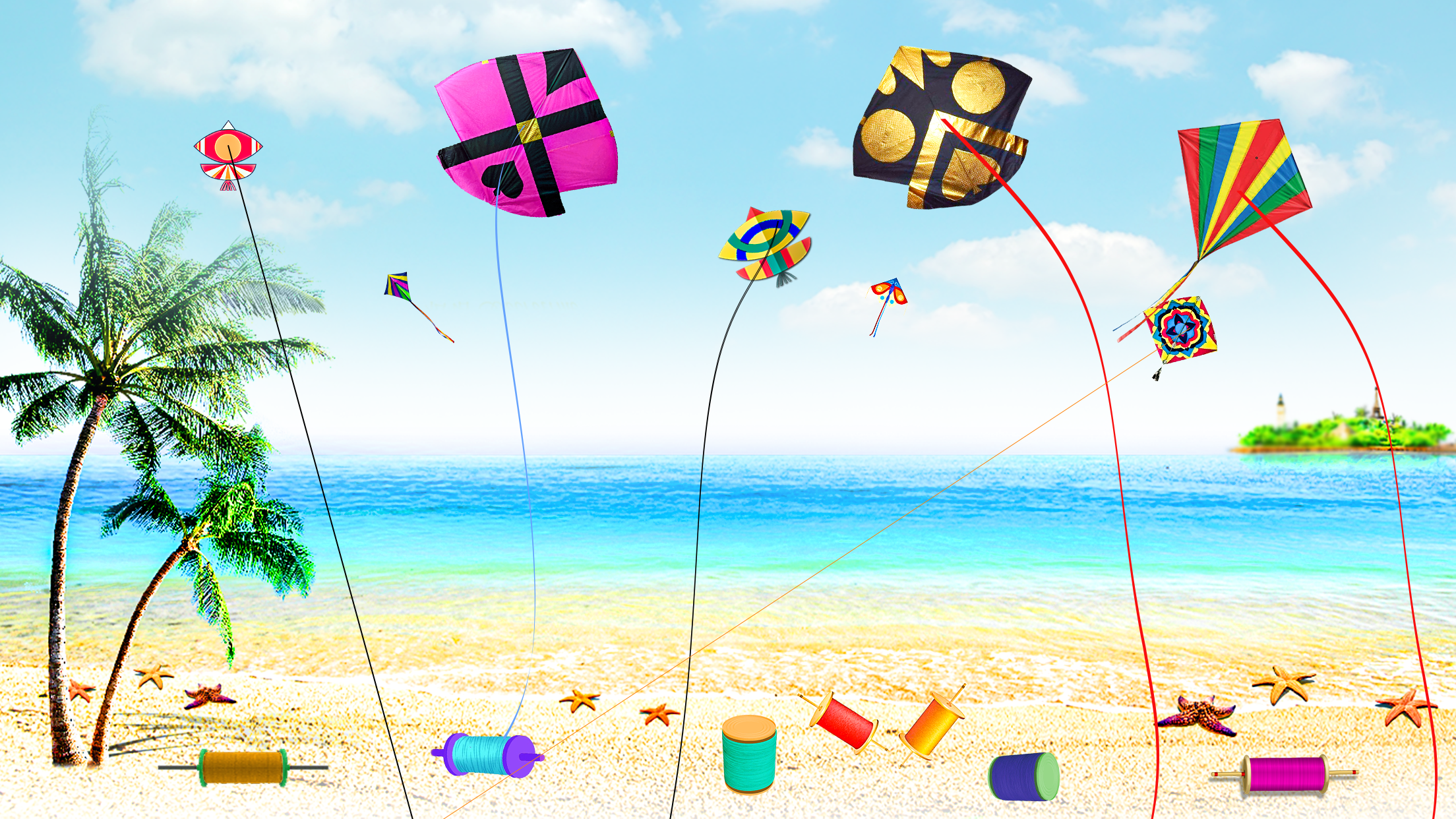 اسکرین شات 3 بازی Kite Flying Games Kite Game 3D