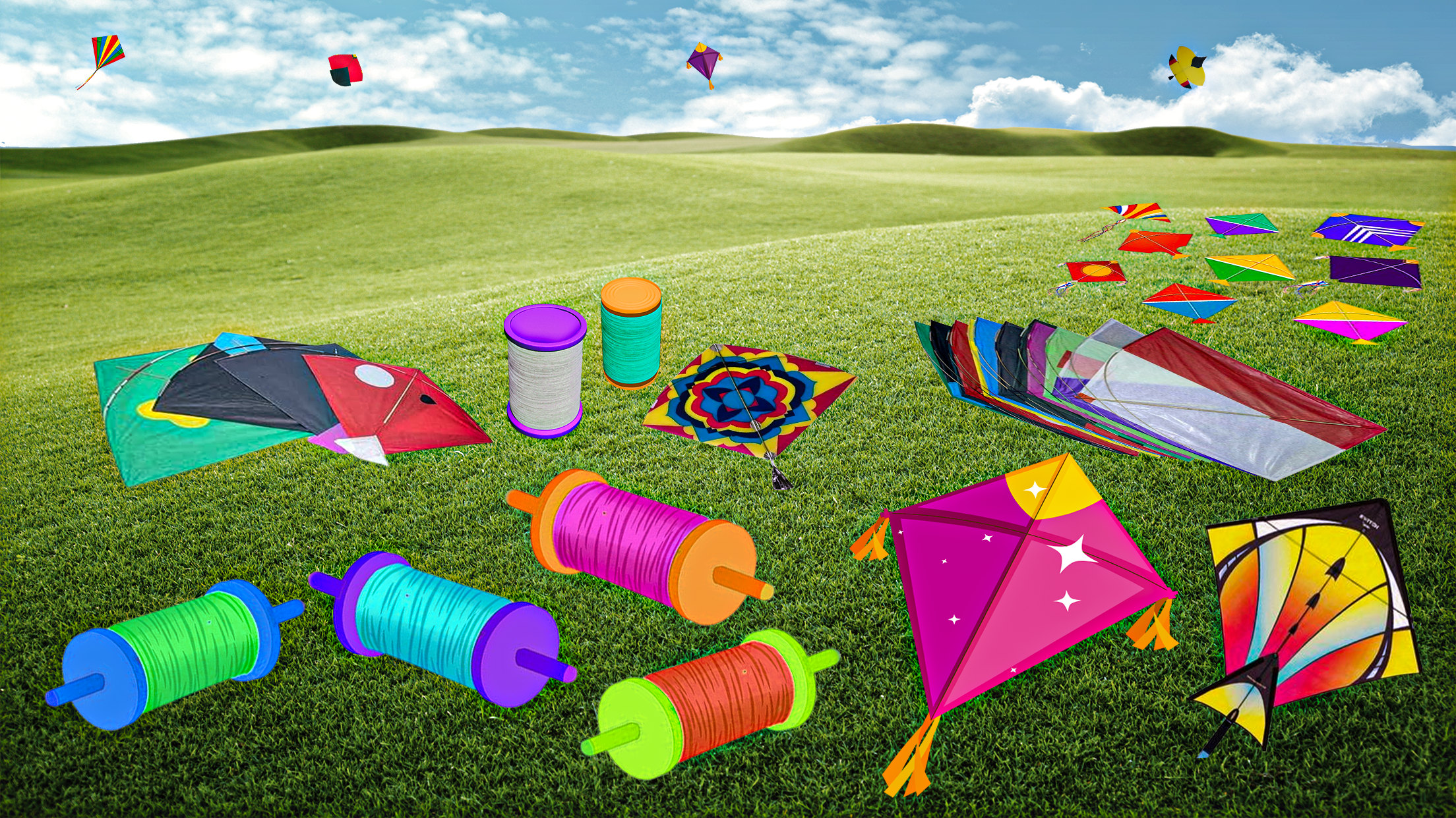 اسکرین شات 4 بازی Kite Flying Games Kite Game 3D