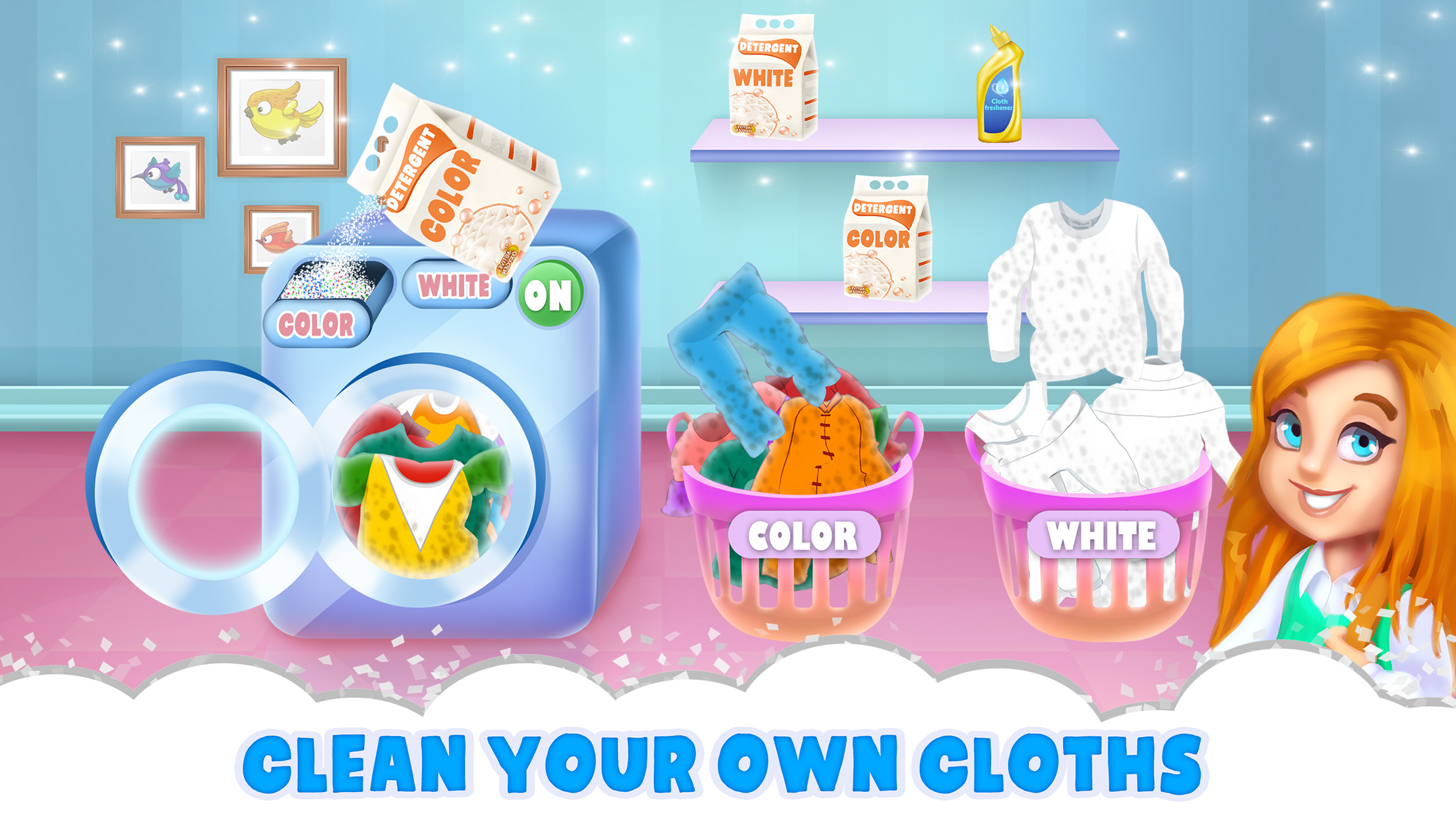 اسکرین شات 1 بازی Laundry Rush Washing Shop Game