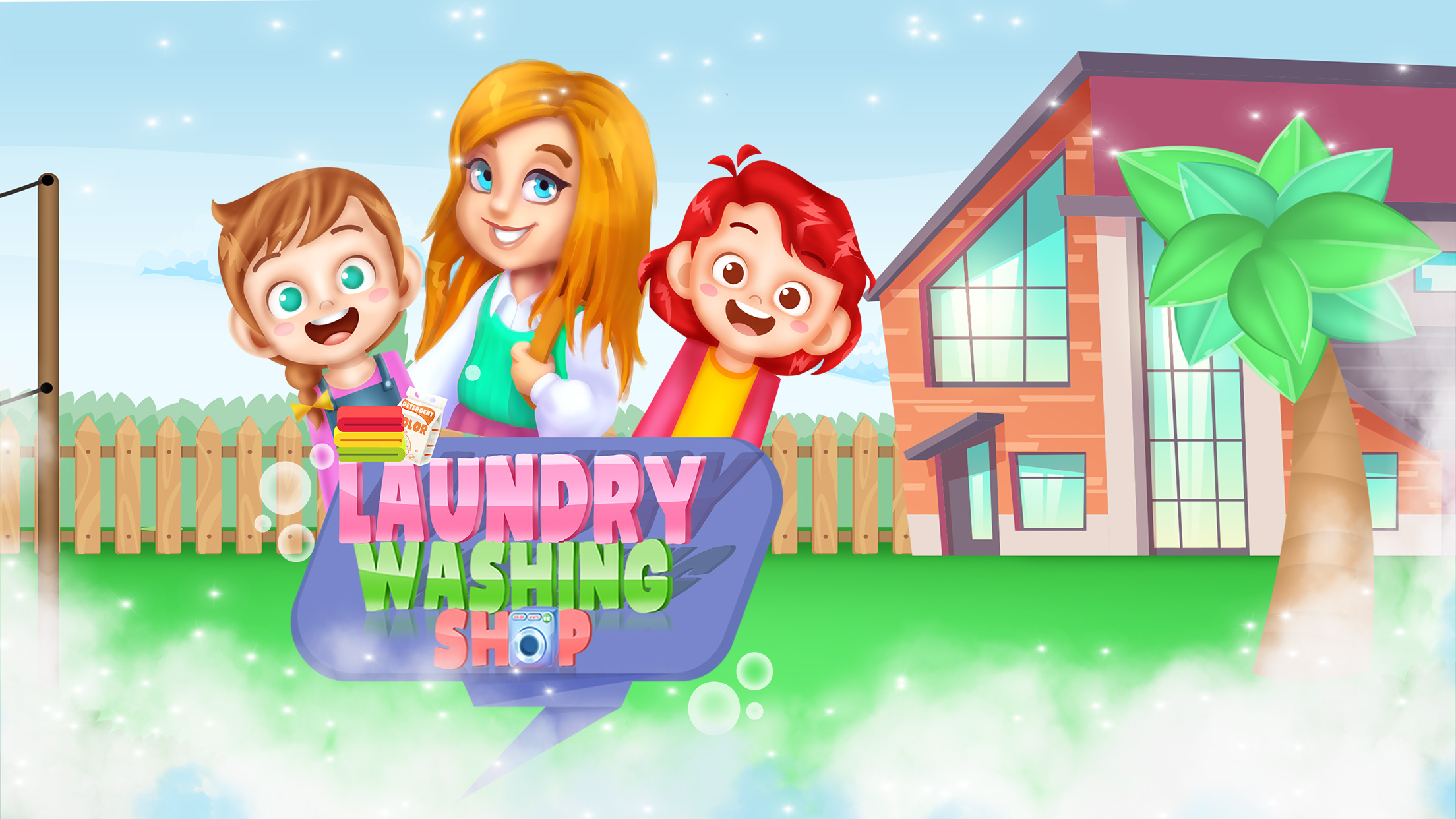 اسکرین شات 5 بازی Laundry Rush Washing Shop Game