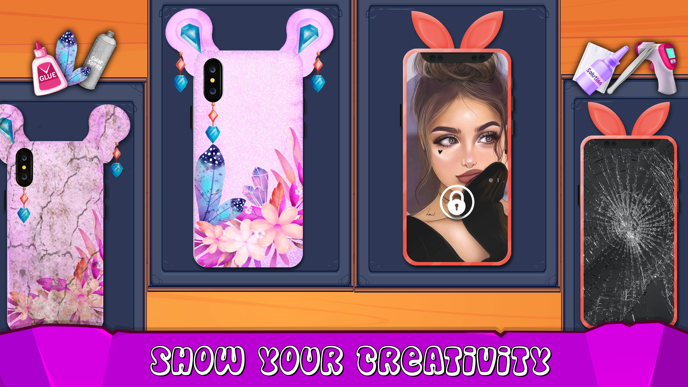 اسکرین شات 2 بازی طراحی قاب گوشی موبایل DIY