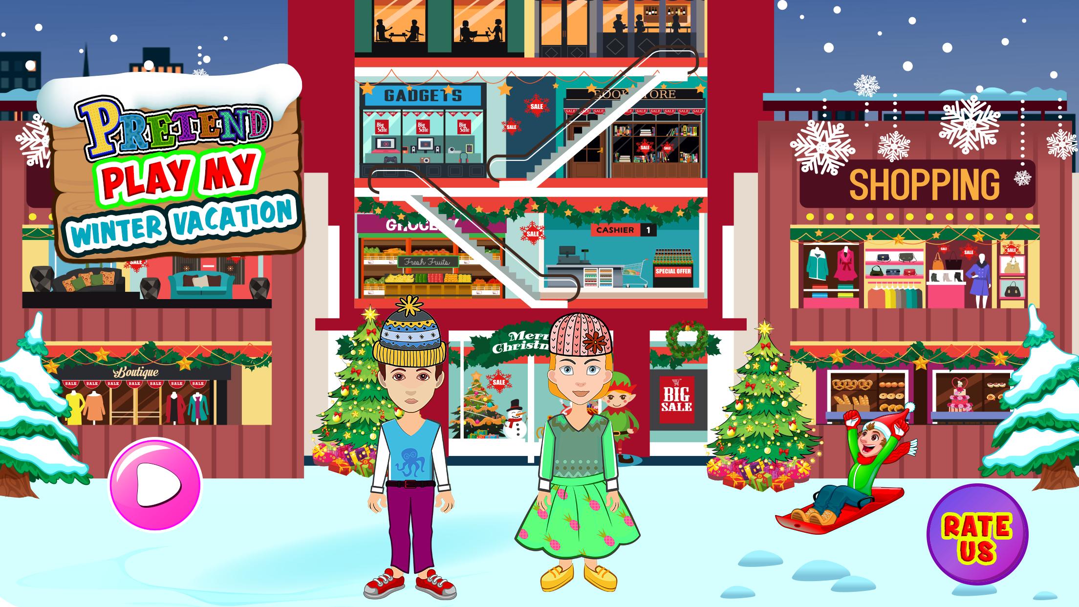 اسکرین شات 1 بازی Pretend My Winter Vacation