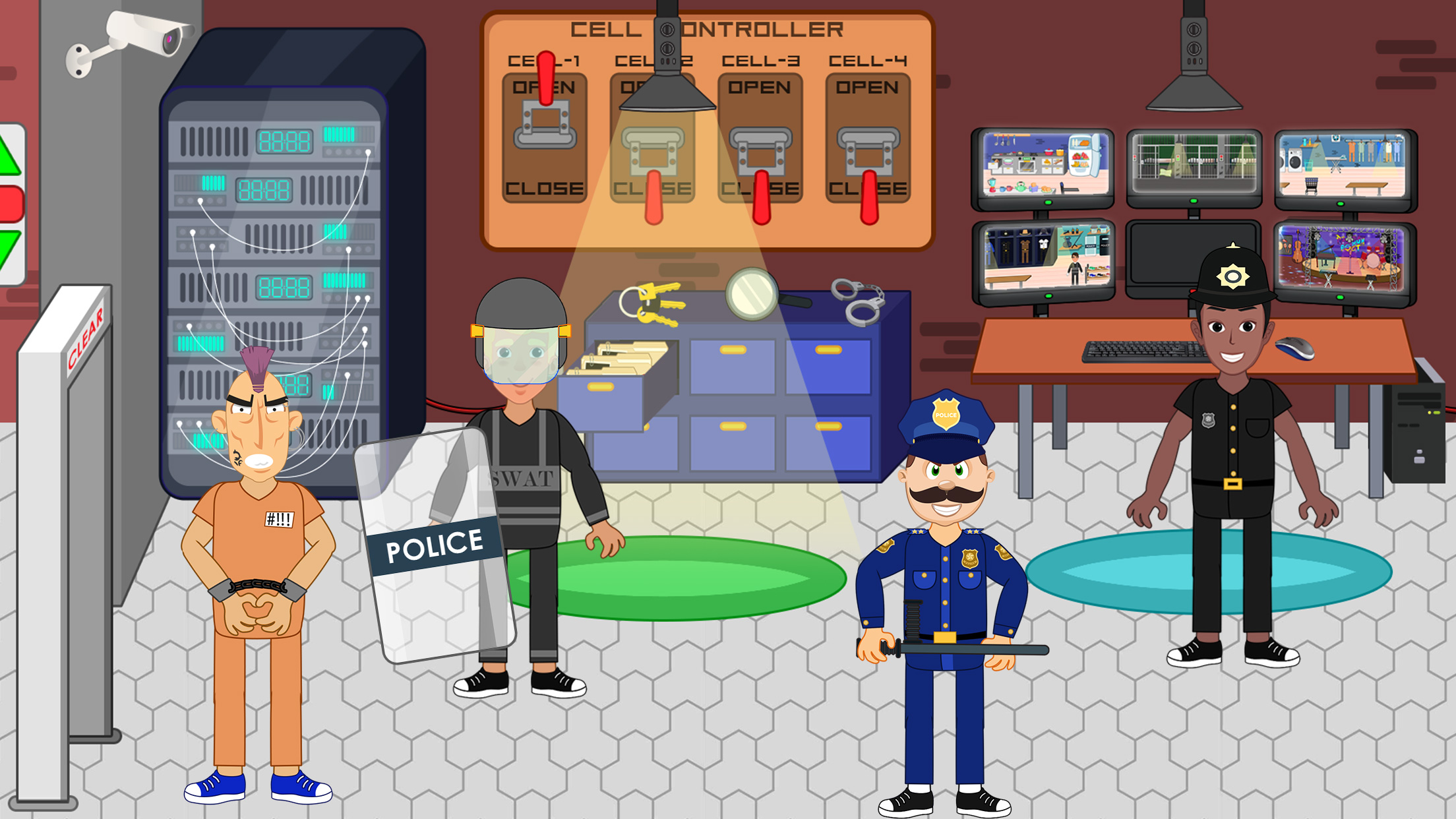 اسکرین شات 6 بازی Pretend Play Prison Town Story