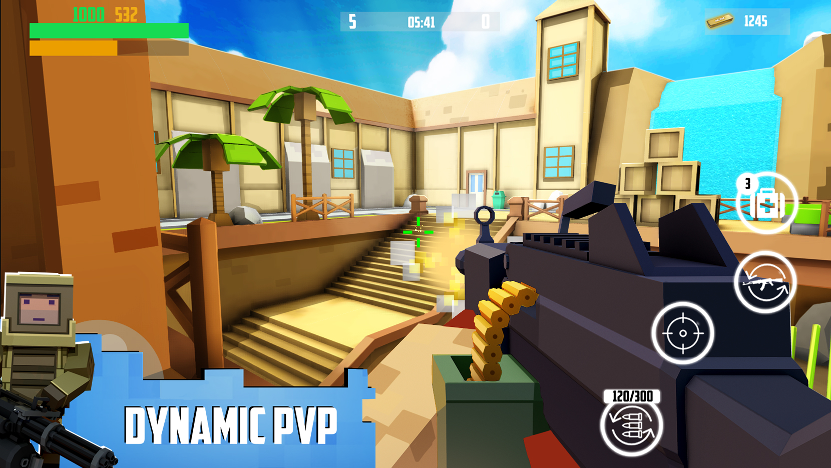 اسکرین شات 3 بازی Block Gun 3D: FPS Shooter PvP