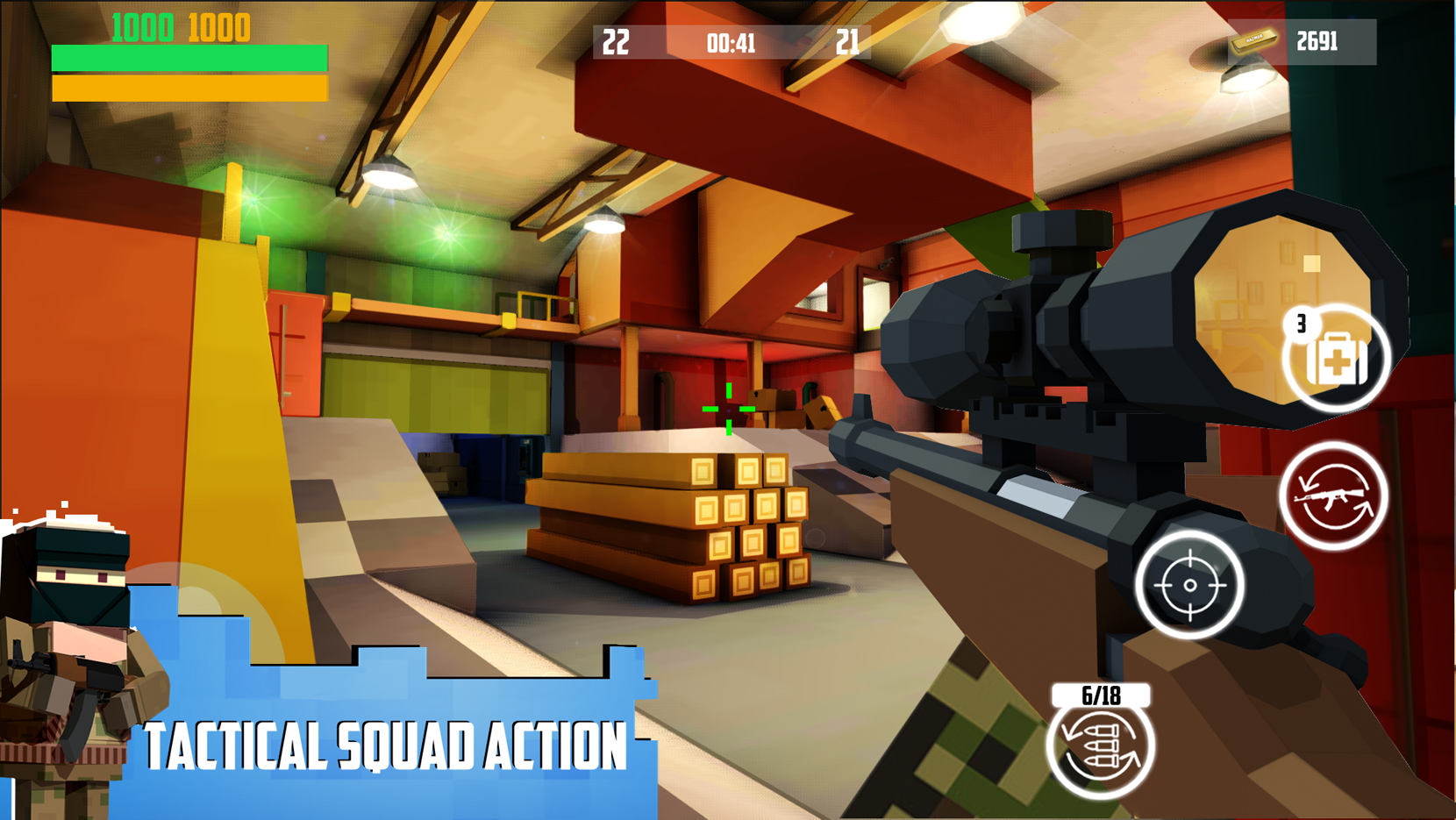 اسکرین شات 4 بازی Block Gun 3D: FPS Shooter PvP