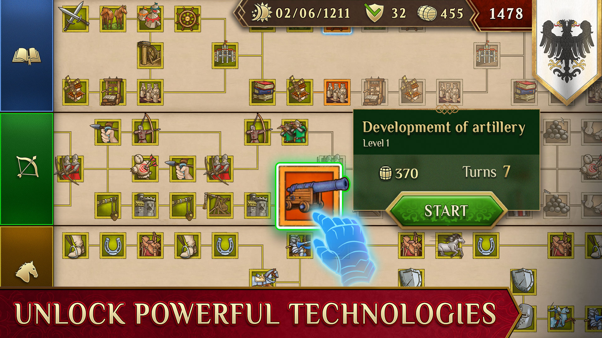 اسکرین شات 4 بازی Timelines: Medieval War TBS