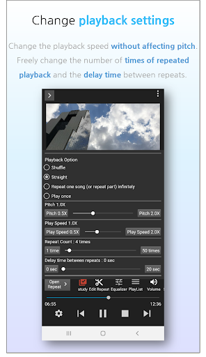 اسکرین شات 4 برنامه Music Player(AB Repeater) & Lyrics