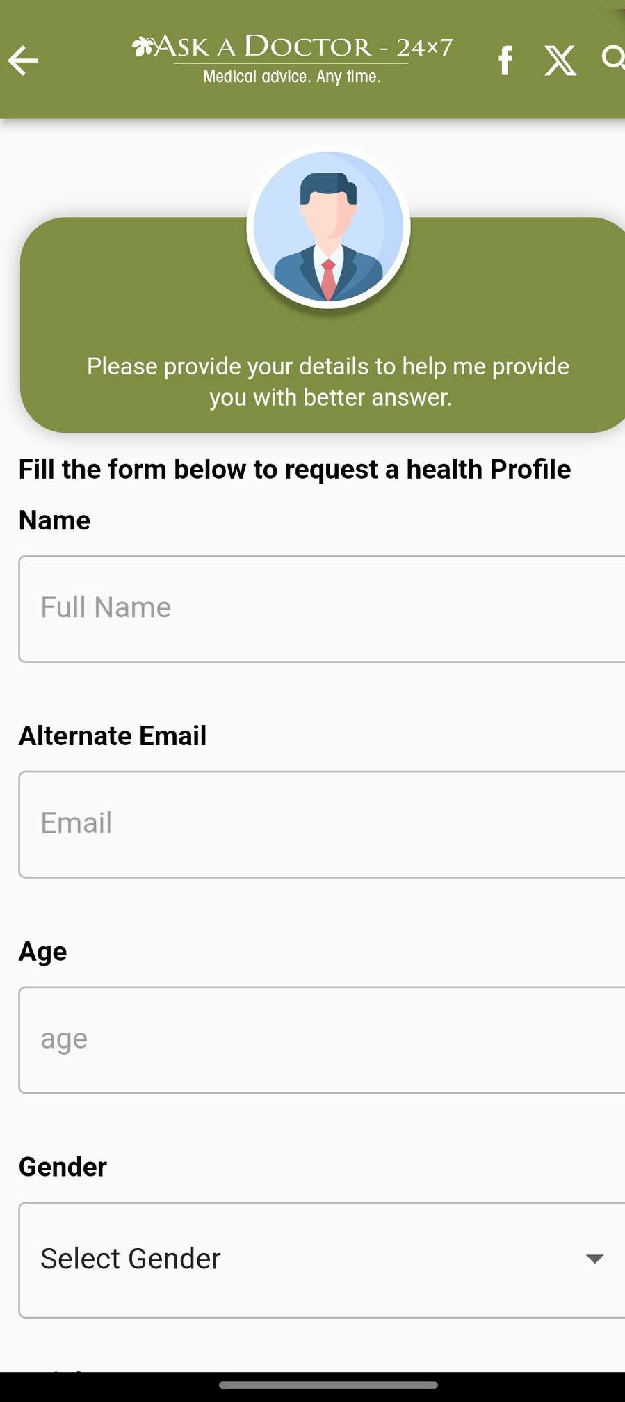 اسکرین شات 4 برنامه Ask A Doctor - 24x7
