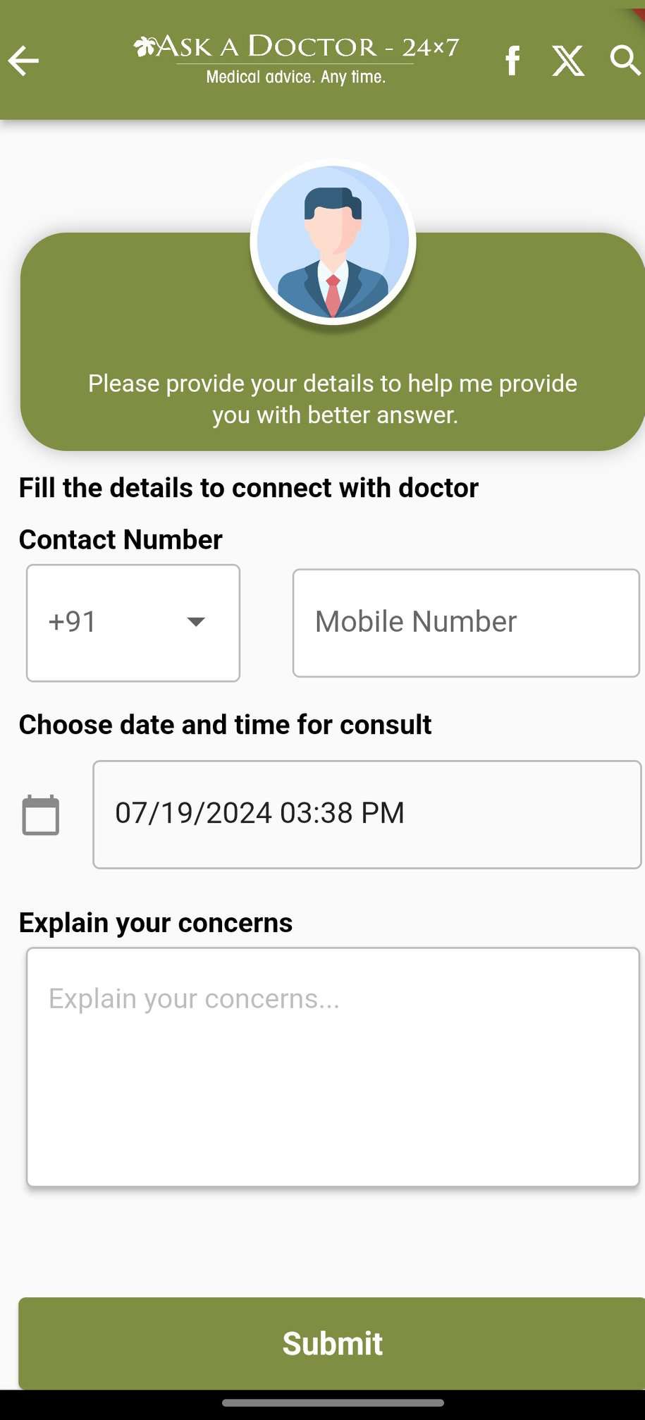اسکرین شات 3 برنامه Ask A Doctor - 24x7