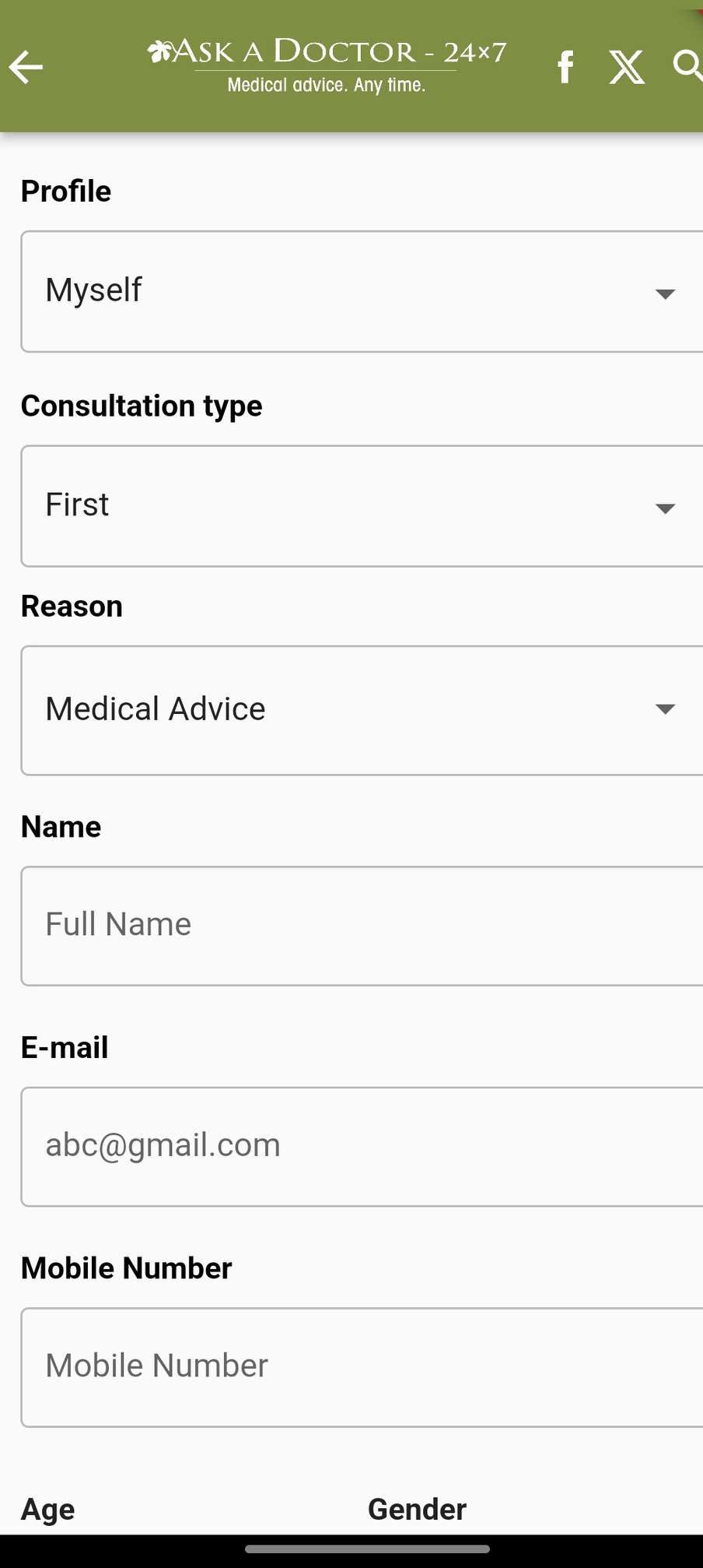 اسکرین شات 2 برنامه Ask A Doctor - 24x7