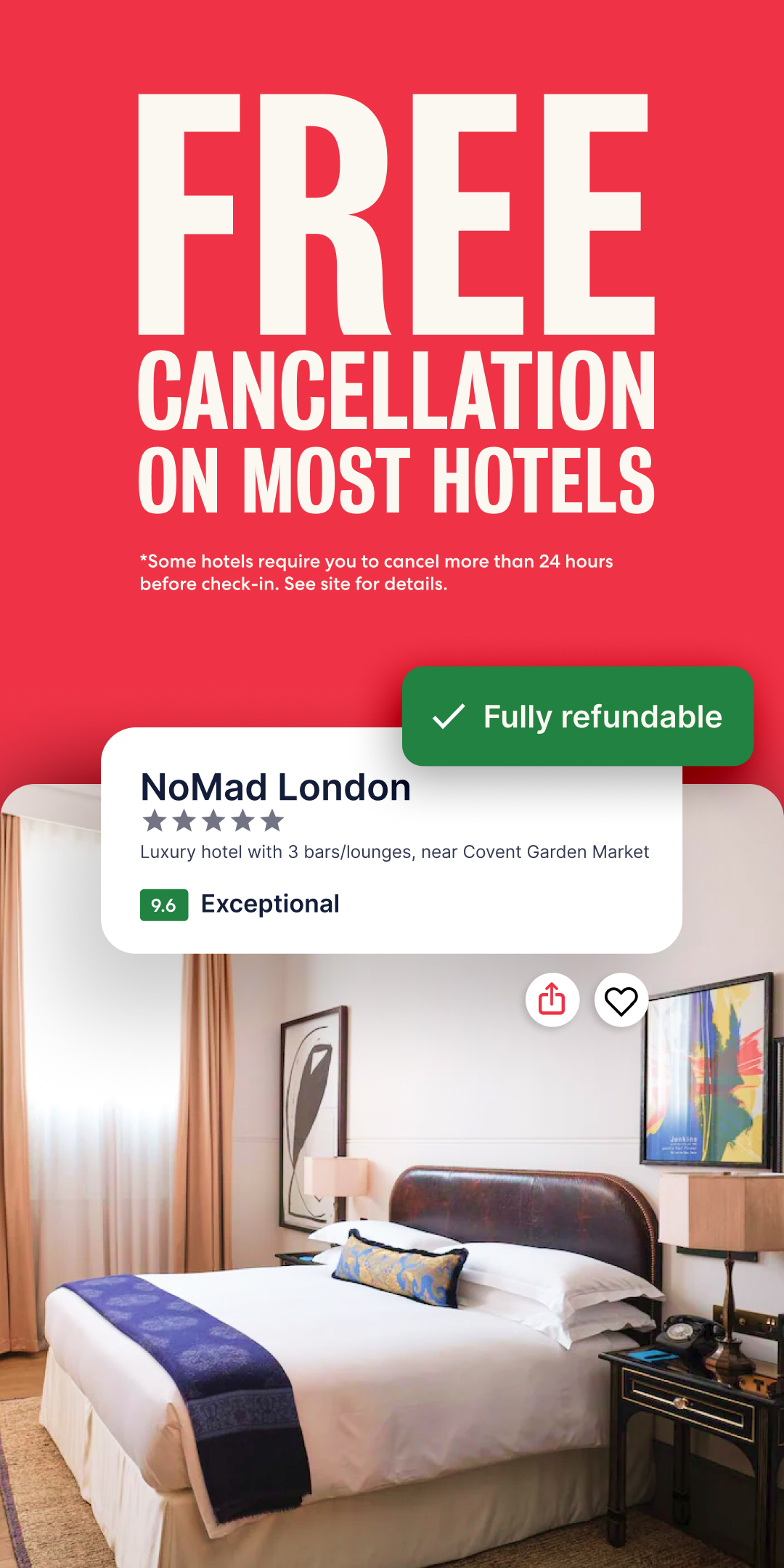 اسکرین شات 2 برنامه Hotels.com: Travel Booking