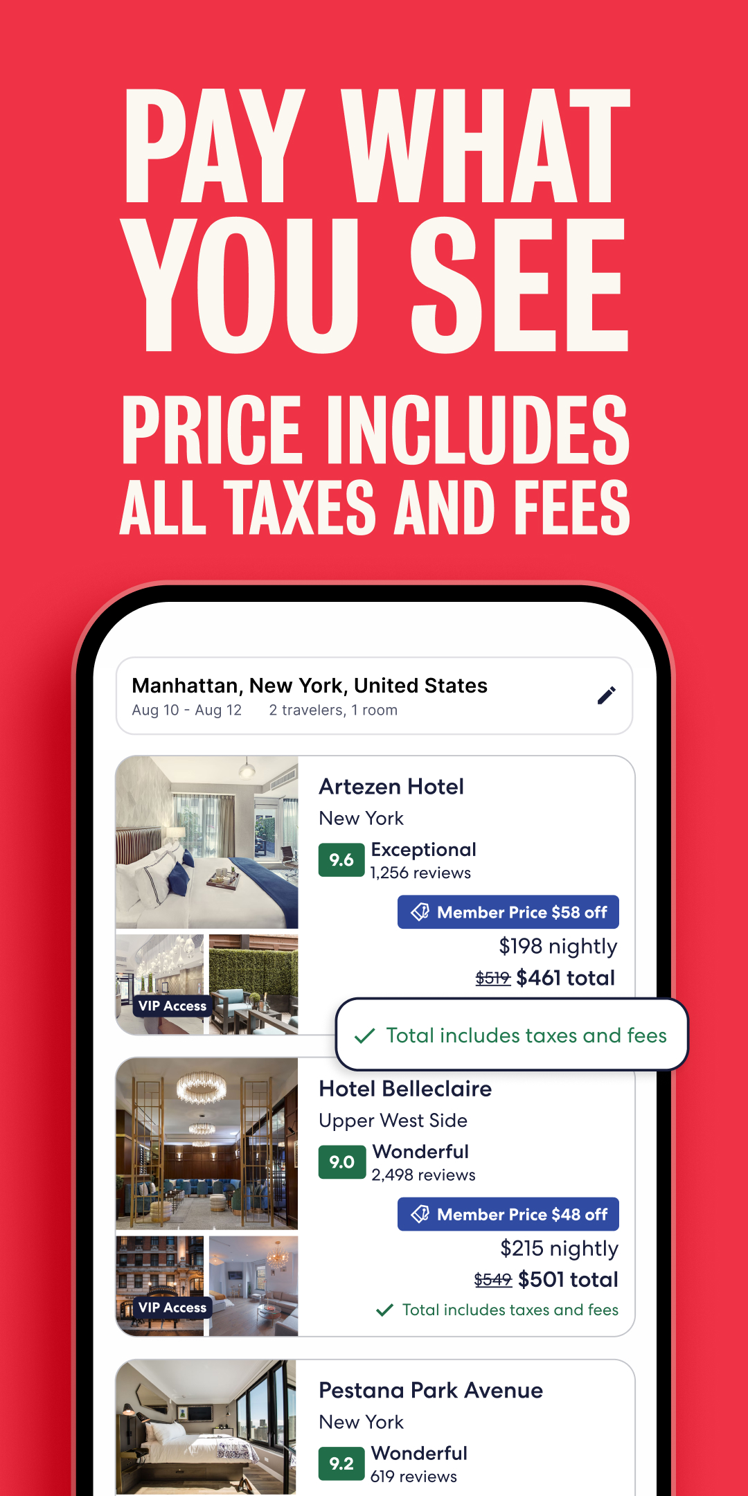 اسکرین شات 2 برنامه Hotels.com: Travel Booking