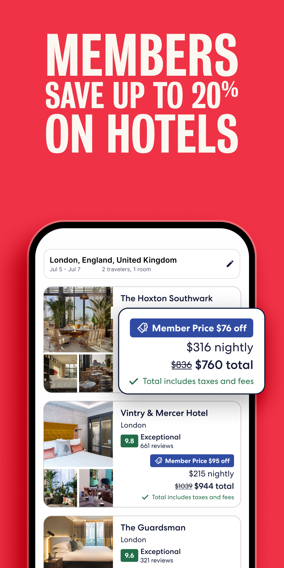 اسکرین شات 3 برنامه Hotels.com: Travel Booking