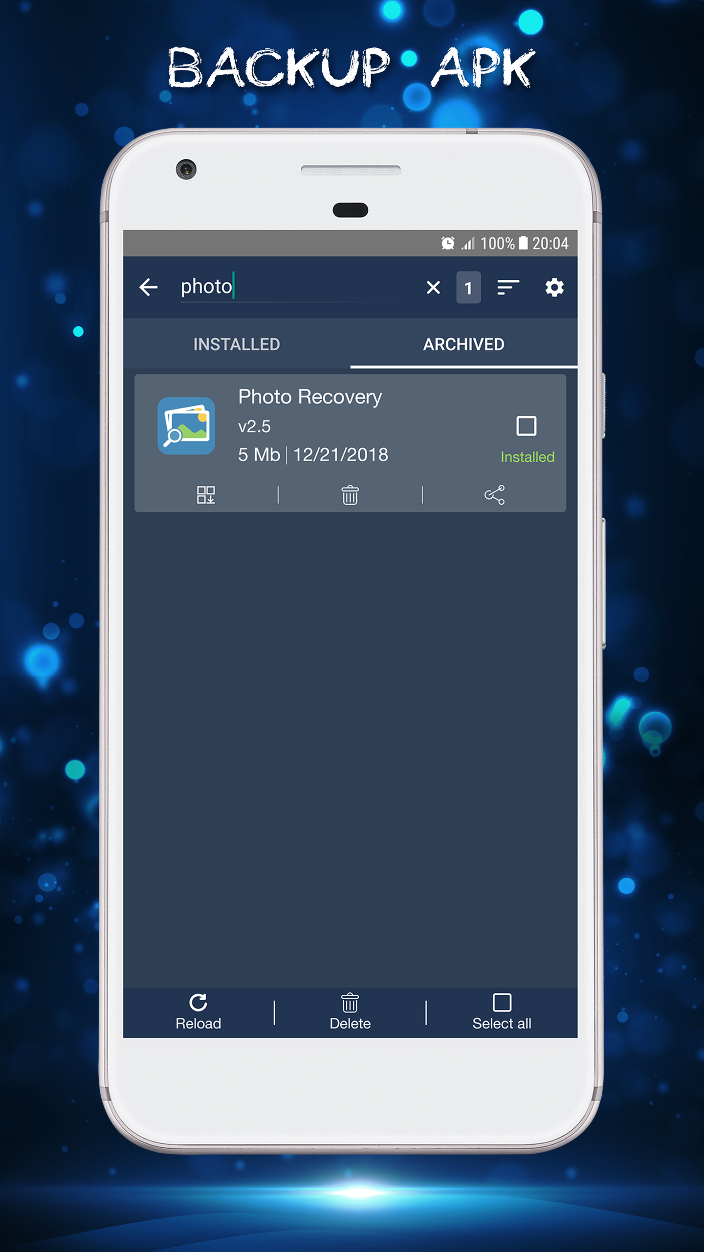 اسکرین شات 2 برنامه Backup Apk - Extract Apk