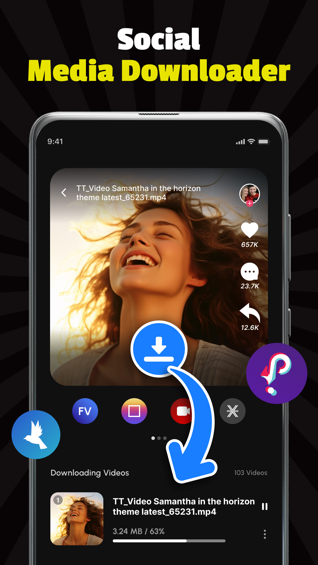 اسکرین شات 5 برنامه All Video Downloader & Player