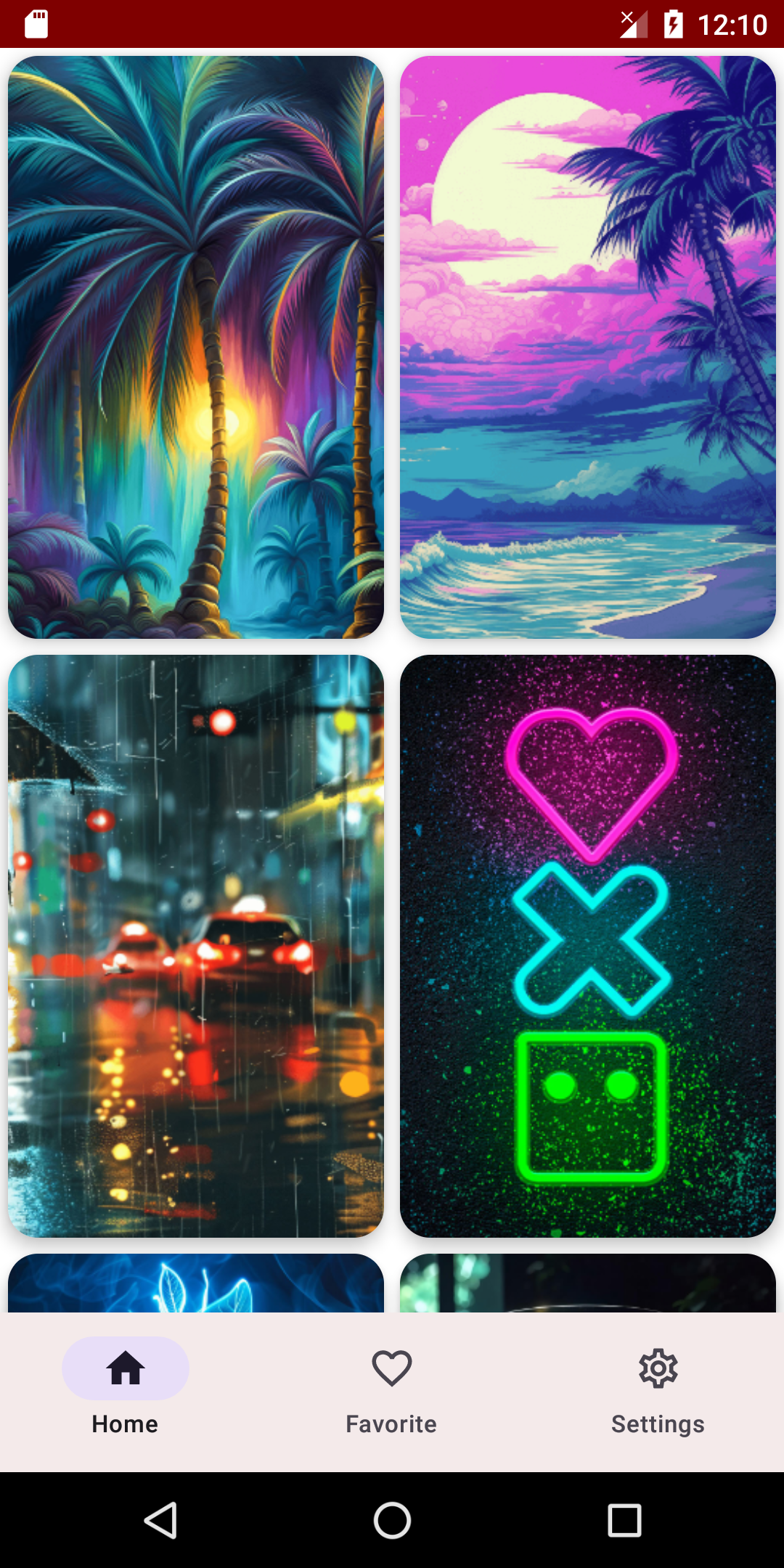 اسکرین شات 2 برنامه Neon Wallpaper