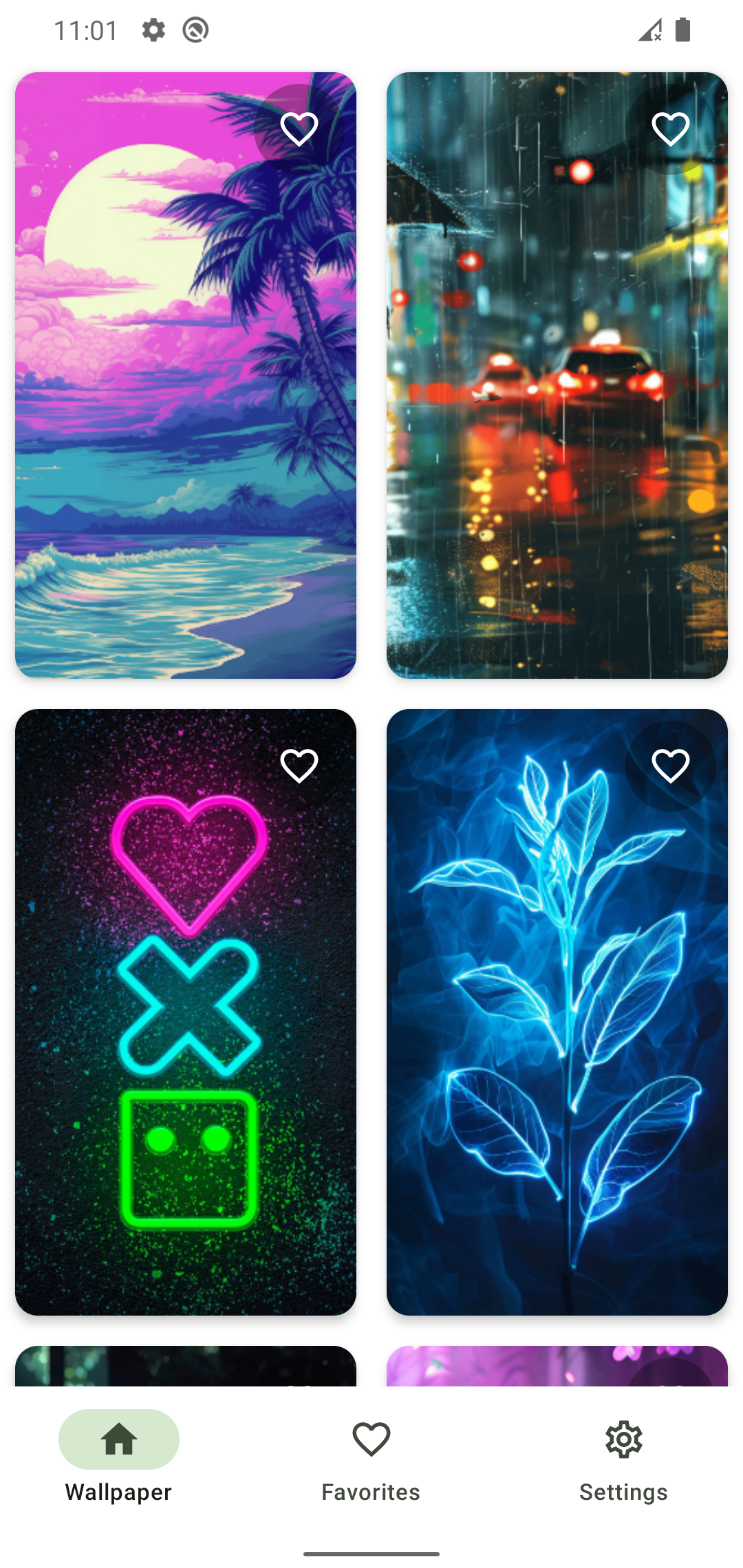 اسکرین شات 2 برنامه Neon Wallpaper