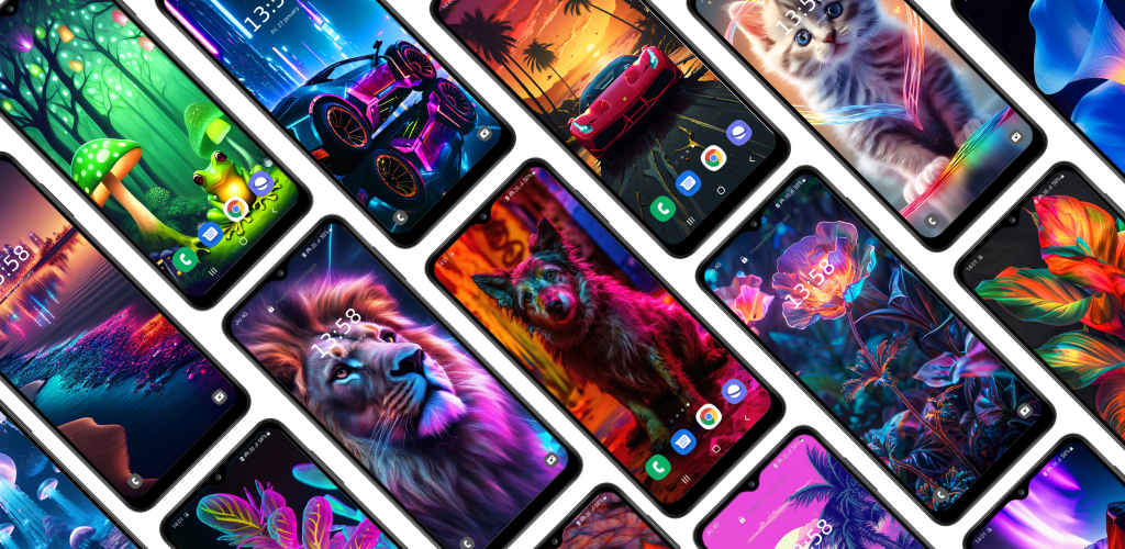 اسکرین شات 1 برنامه Neon Wallpaper