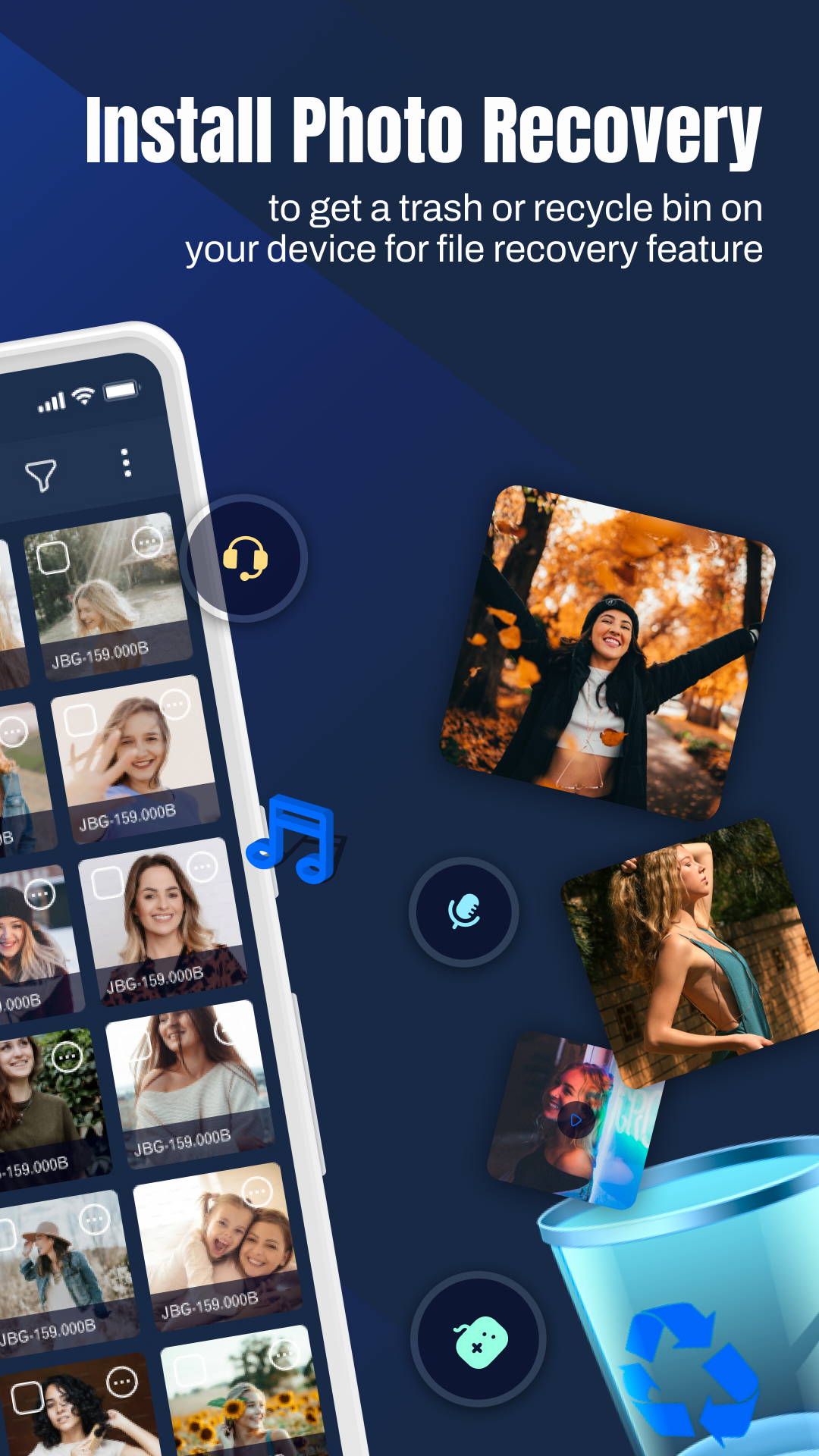 اسکرین شات 4 برنامه Photo Recovery - Restore Image