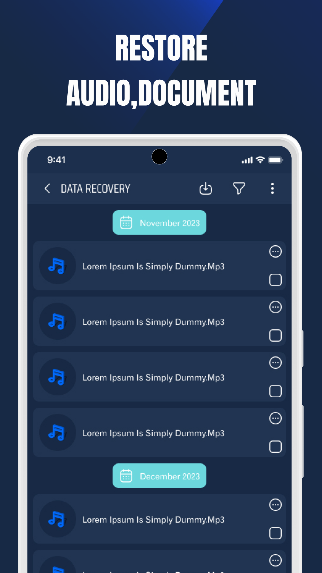 اسکرین شات 5 برنامه Photo Recovery - Restore Image