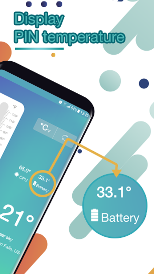 اسکرین شات 4 برنامه Thermometer - Hygrometer