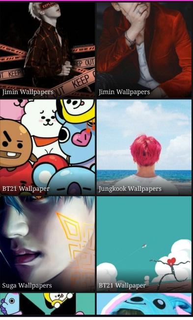 اسکرین شات 4 برنامه Wallpaper For BTS all Members