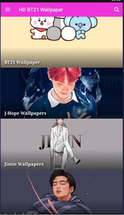 اسکرین شات 1 برنامه Wallpaper For BTS all Members