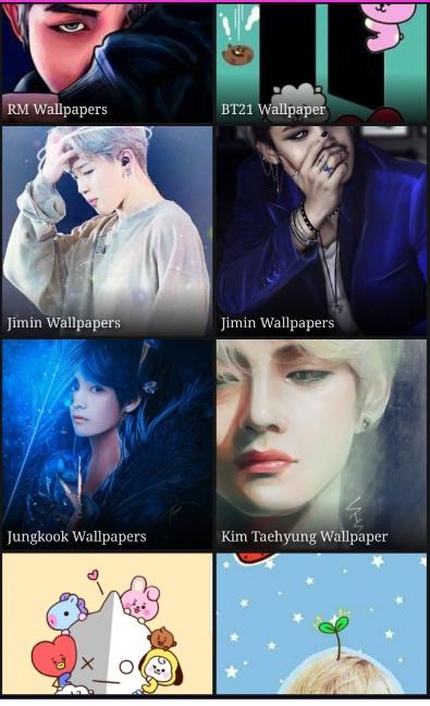 اسکرین شات 2 برنامه Wallpaper For BTS all Members