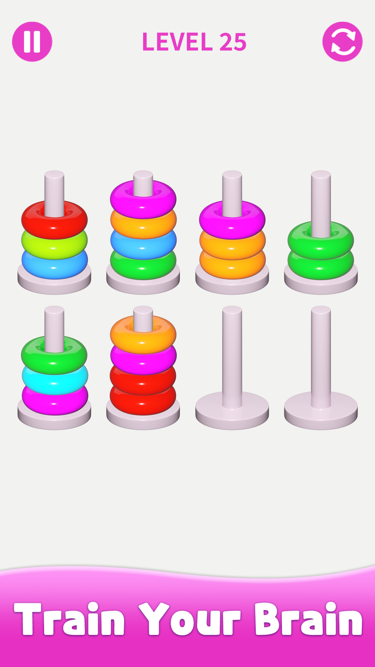 اسکرین شات 4 بازی Stacolor: Color Hoop Puzzle