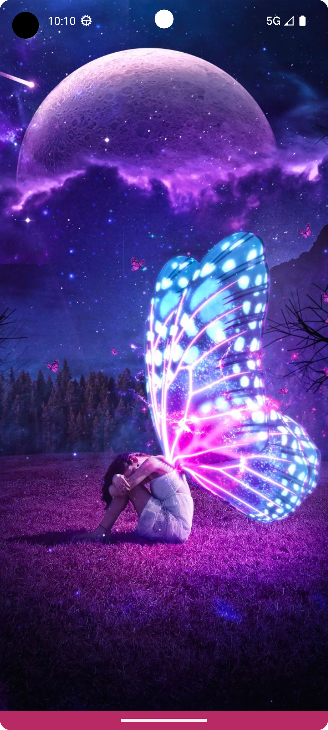 اسکرین شات 2 برنامه Girly Wallpapers for Girls