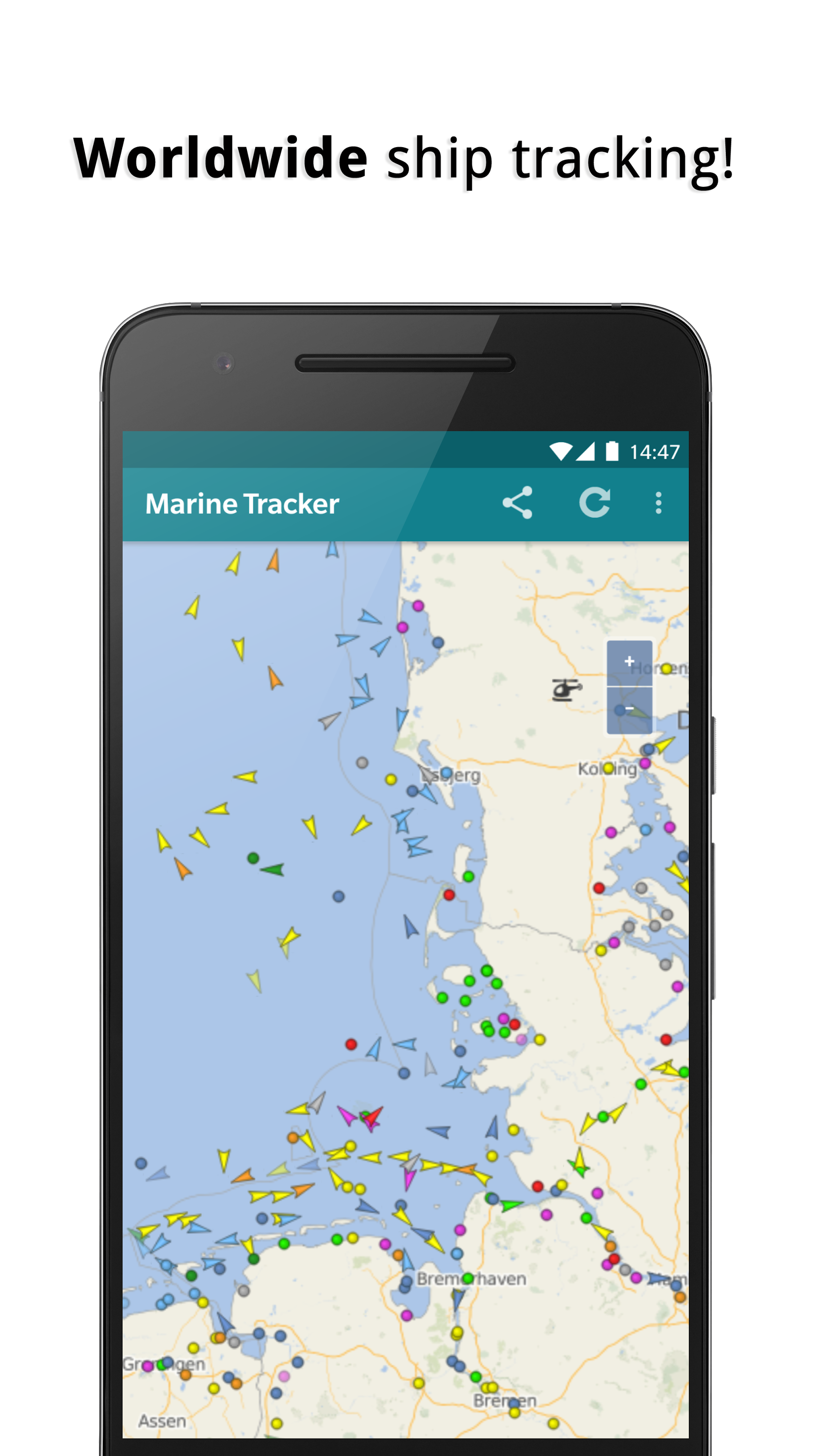 دانلود برنامه Marine Radar Ship tracker برای اندروید مایکت