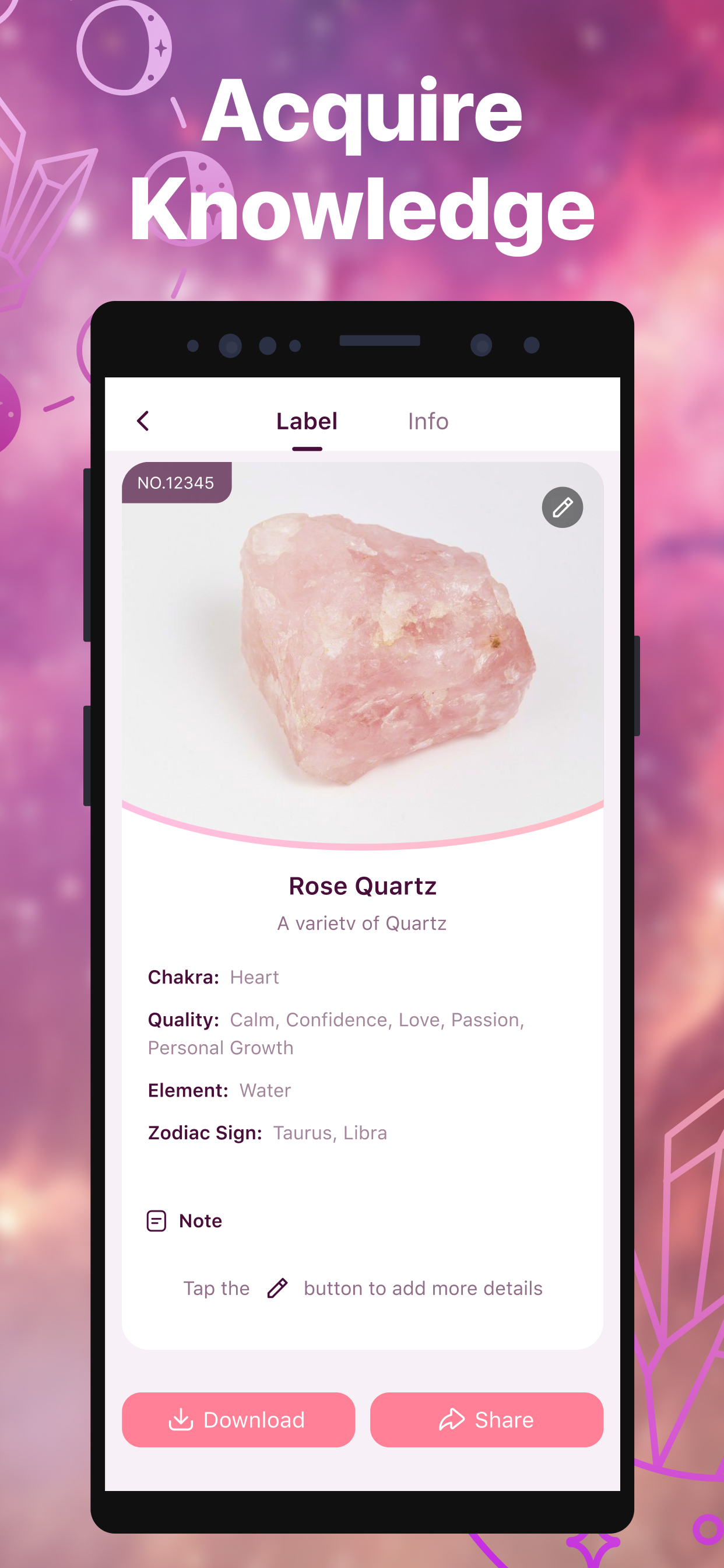 اسکرین شات 4 برنامه Healing Pal:Crystal Identifier