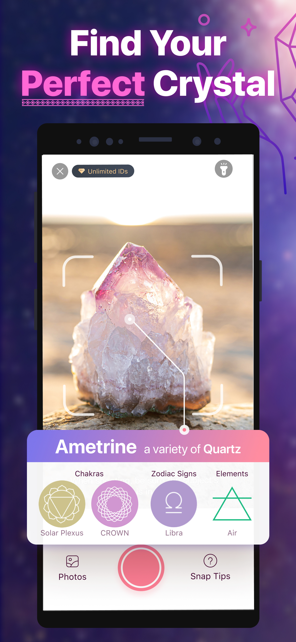 اسکرین شات 1 برنامه Healing Pal:Crystal Identifier