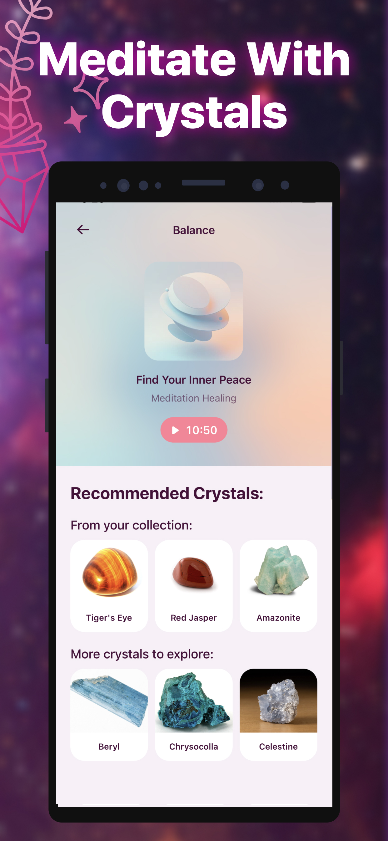اسکرین شات 6 برنامه Healing Pal:Crystal Identifier