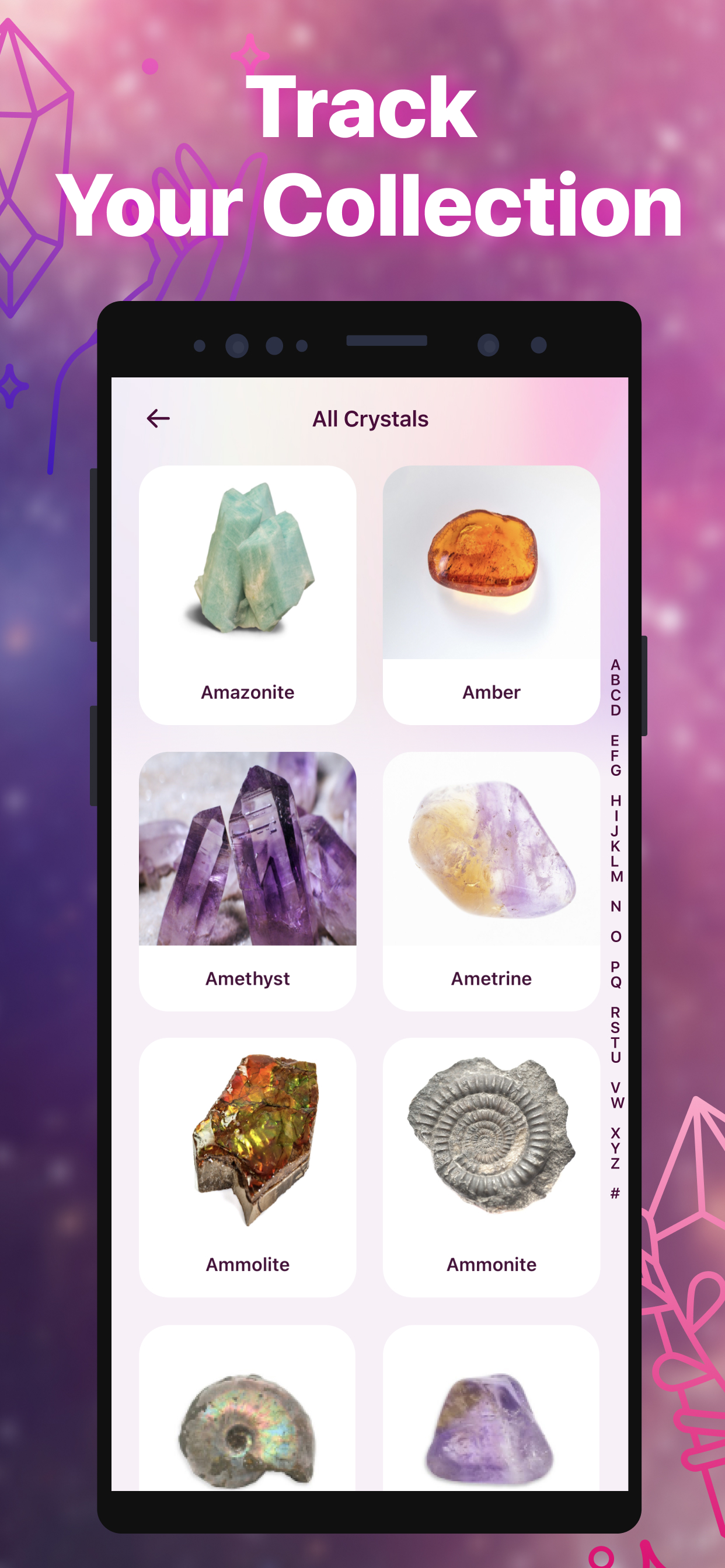 اسکرین شات 2 برنامه Healing Pal:Crystal Identifier