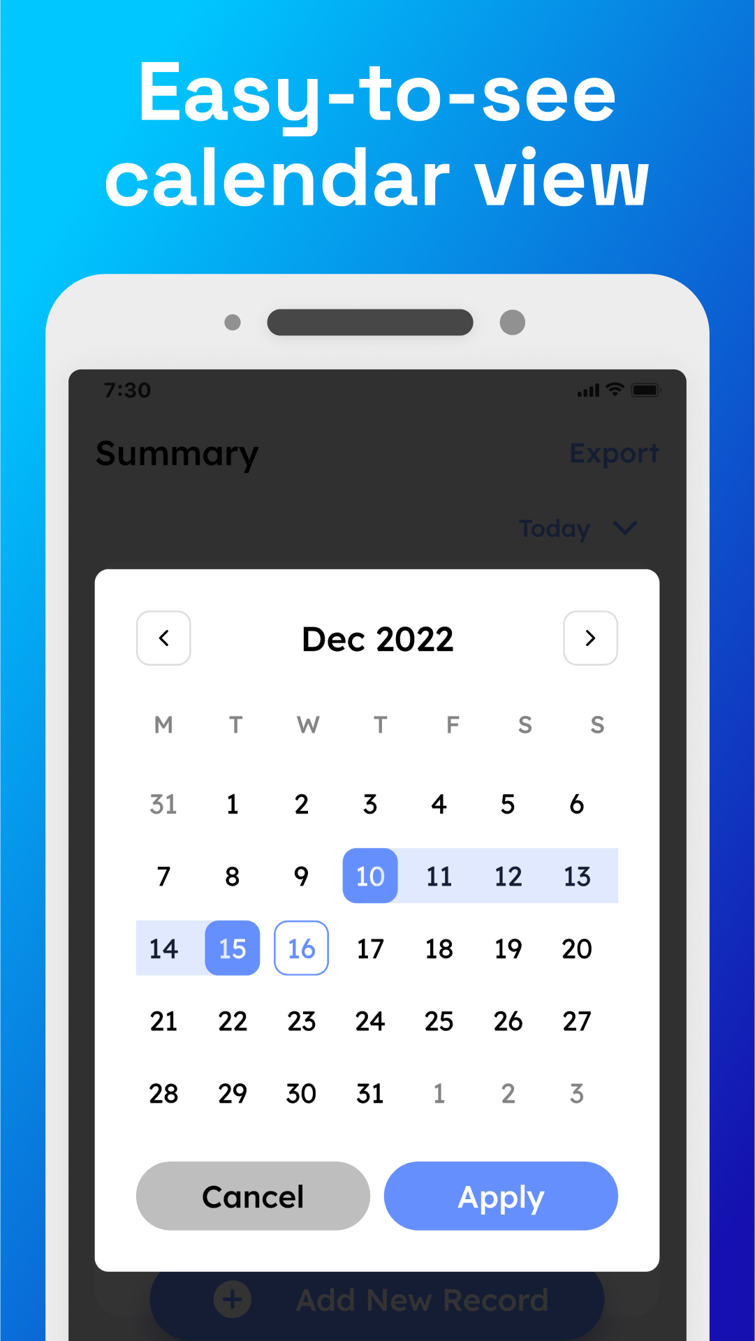 اسکرین شات 3 برنامه Blood Pressure Monitor App