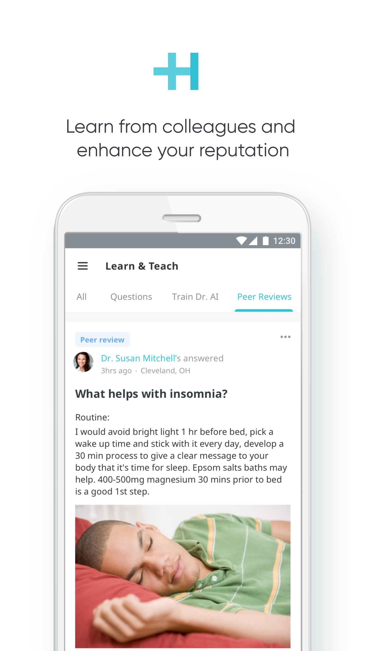 اسکرین شات 1 برنامه HealthTap for Doctors