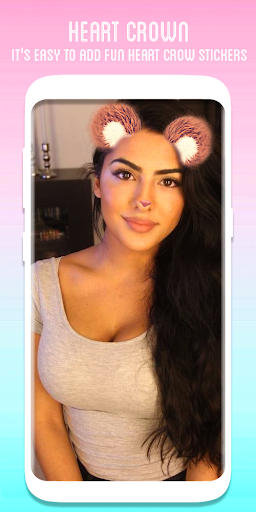 اسکرین شات 3 برنامه Heart Crown Face Camera