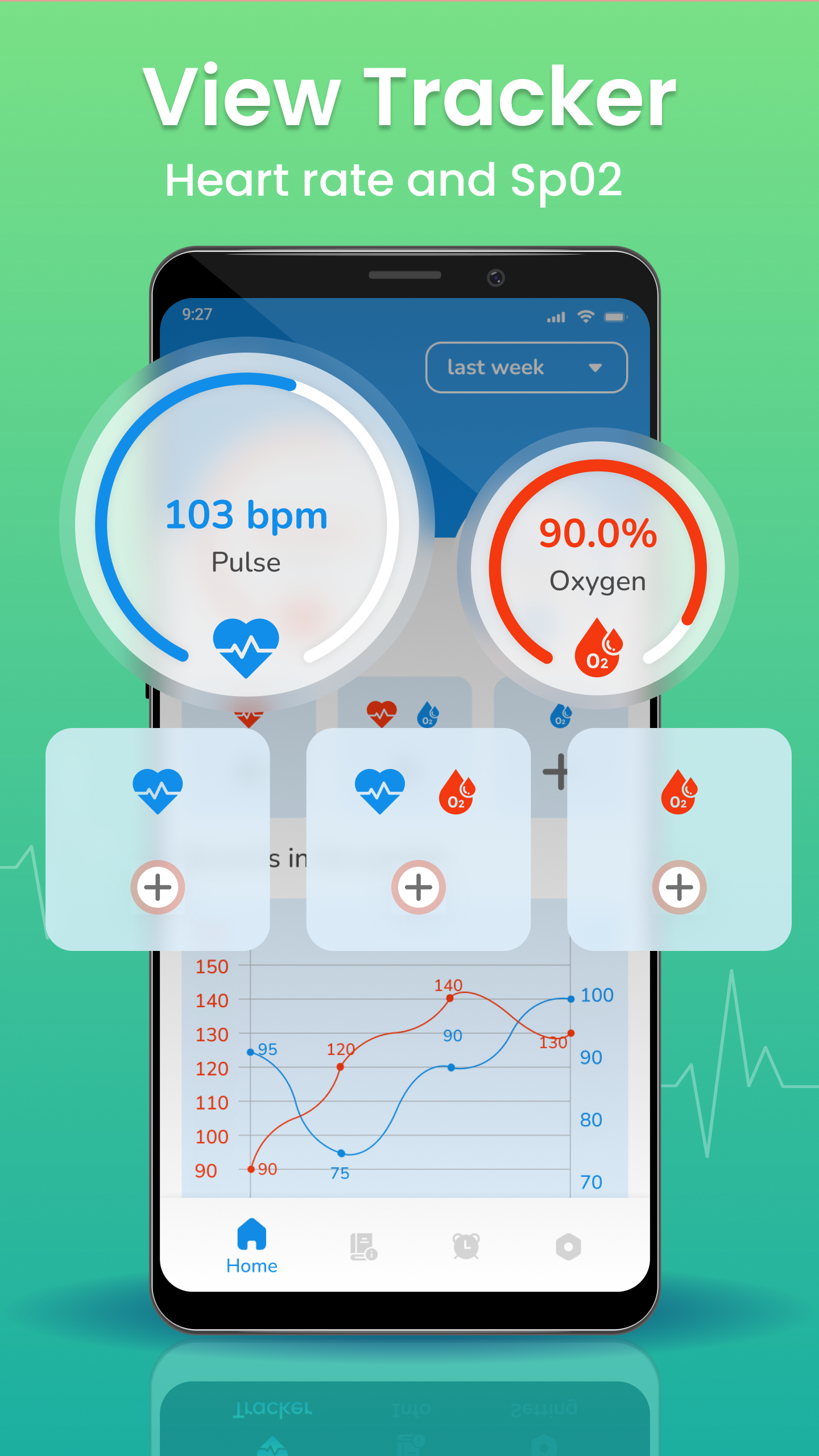 اسکرین شات 5 برنامه Pulse Oximeter Tracker & Info