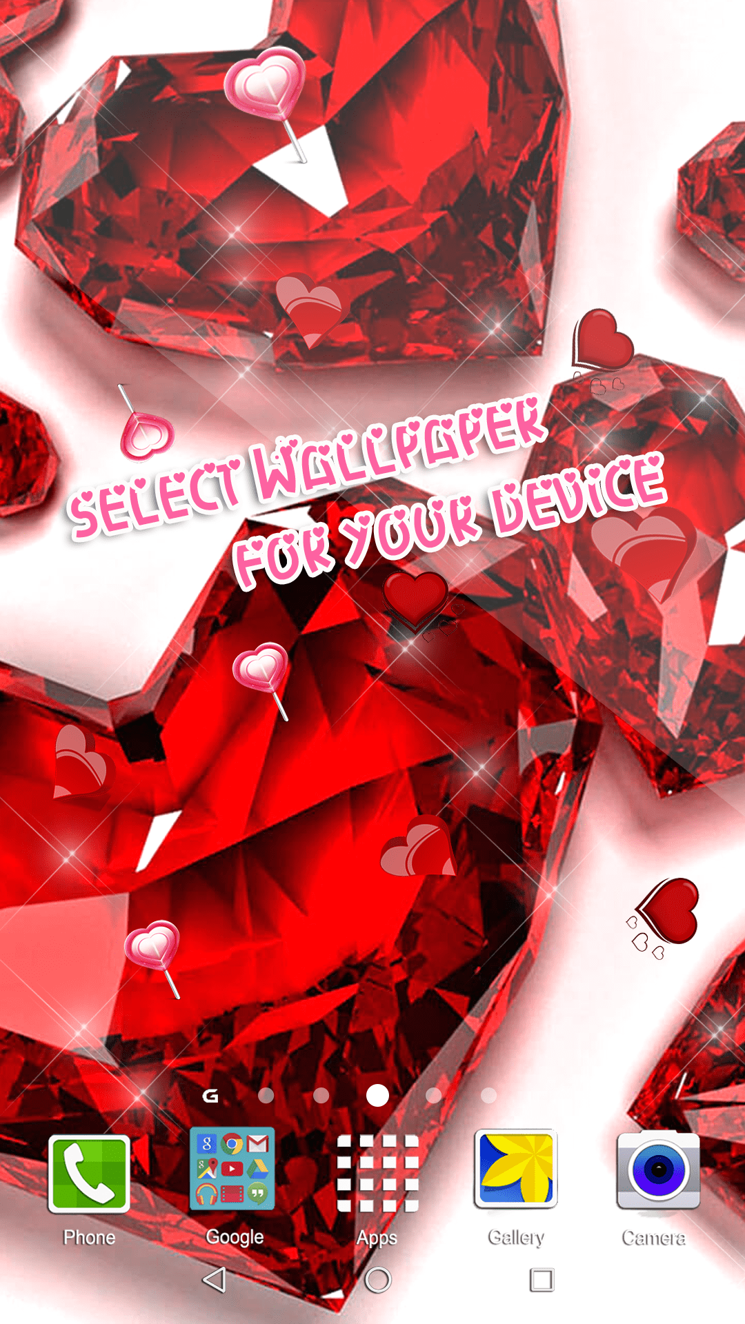 اسکرین شات 3 برنامه Heart Live Wallpaper