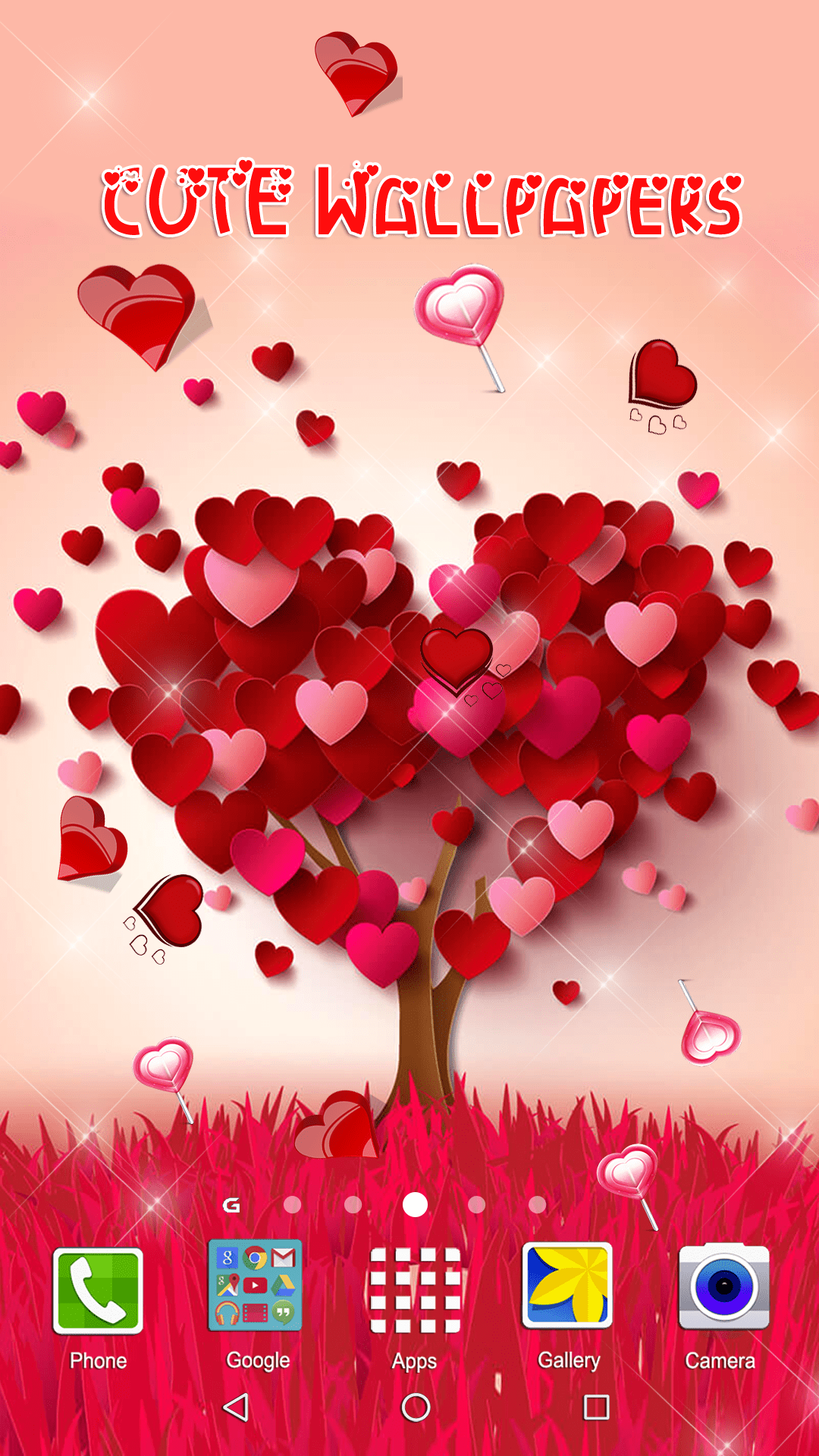 اسکرین شات 2 برنامه Heart Live Wallpaper