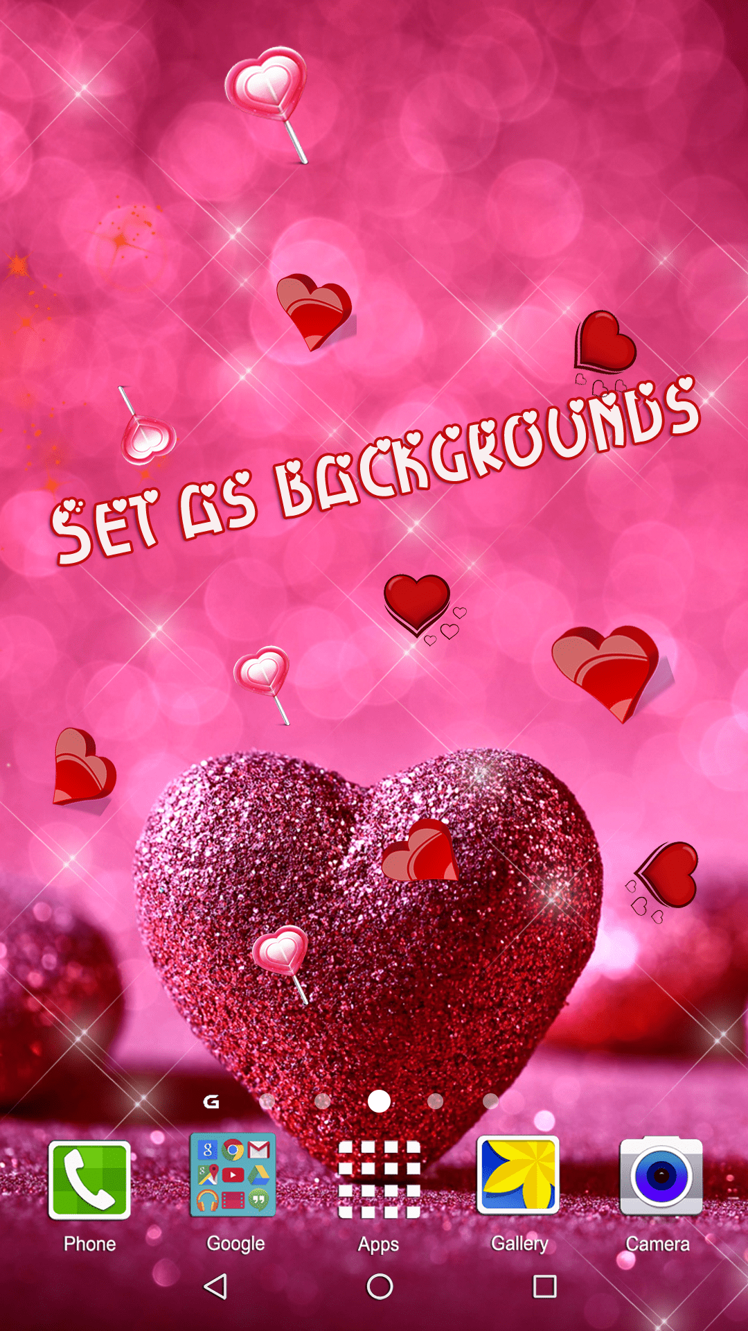 اسکرین شات 4 برنامه Heart Live Wallpaper