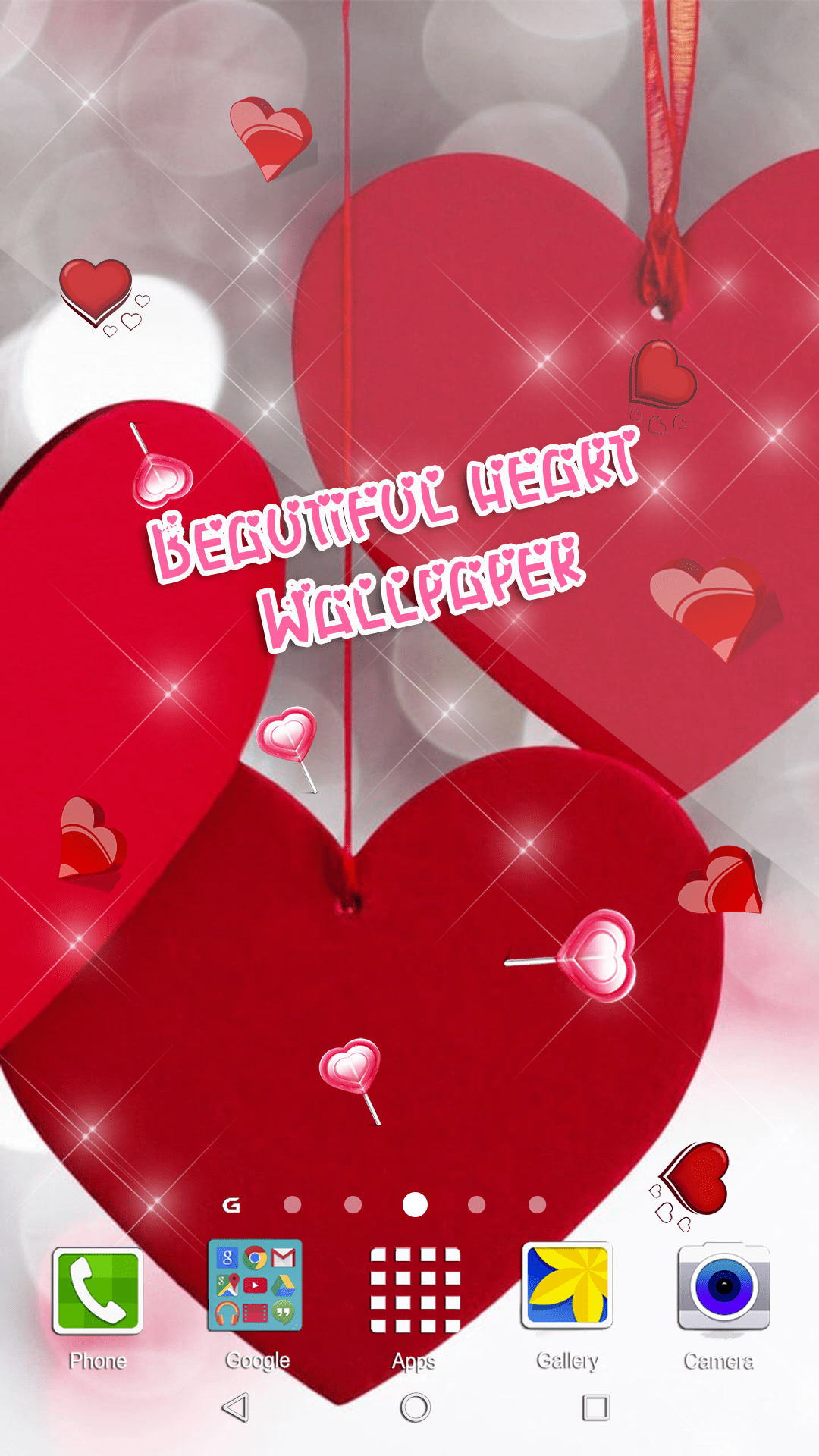 اسکرین شات 5 برنامه Heart Live Wallpaper