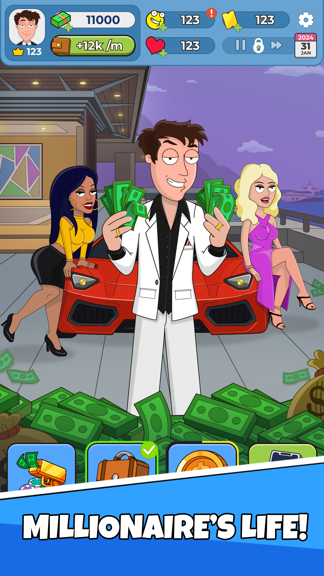 اسکرین شات 2 بازی Idle Guy: Life Simulator games