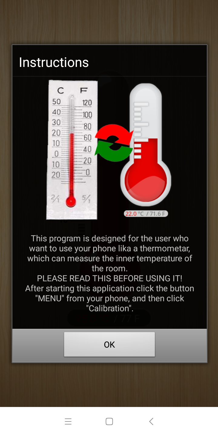 اسکرین شات 2 برنامه Thermometer