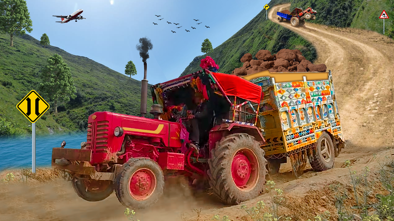 اسکرین شات 2 برنامه Real Tractor Trolley Simulator